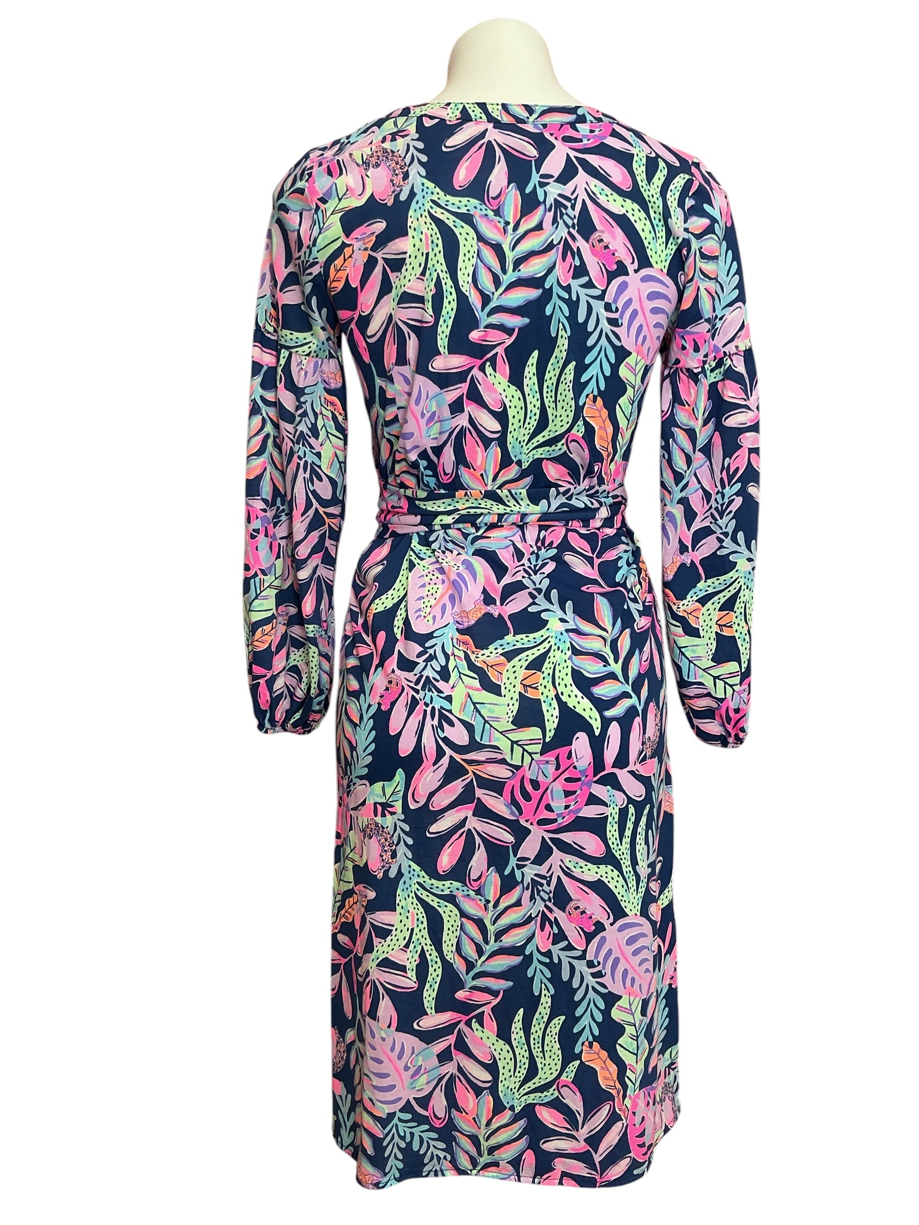 Lilly Pulitzer NWT Kierna Knee Length Dress Oyster Bay Navy You’ve Been Spotted - Size S