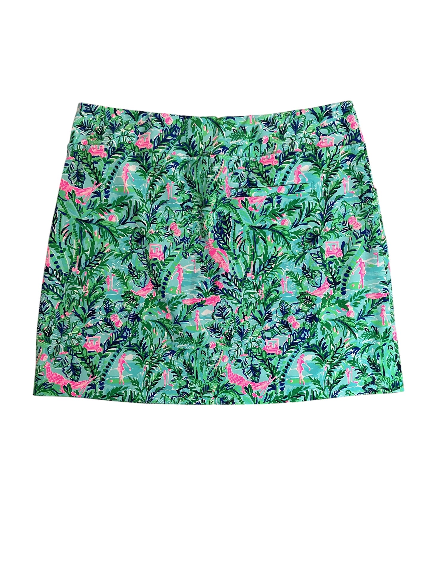 Lilly Pulitzer Monica Golf Skort Blue Horizon Par Faction - Size 14
