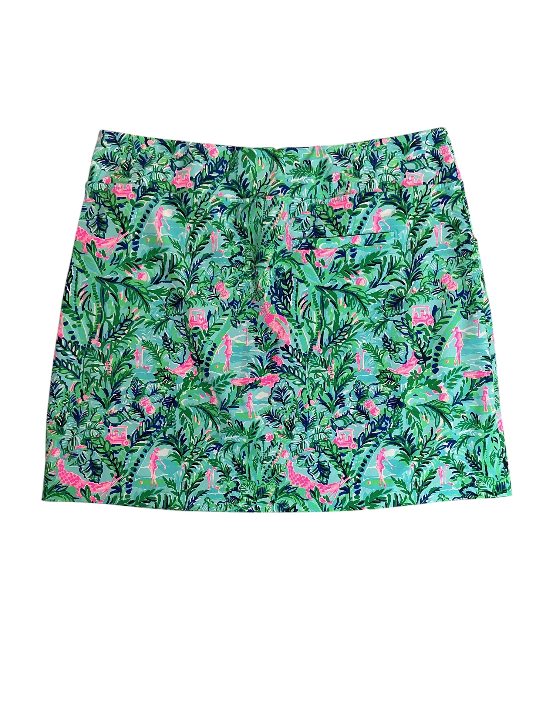 Lilly Pulitzer Monica Golf Skort Blue Horizon Par Faction - Size 14