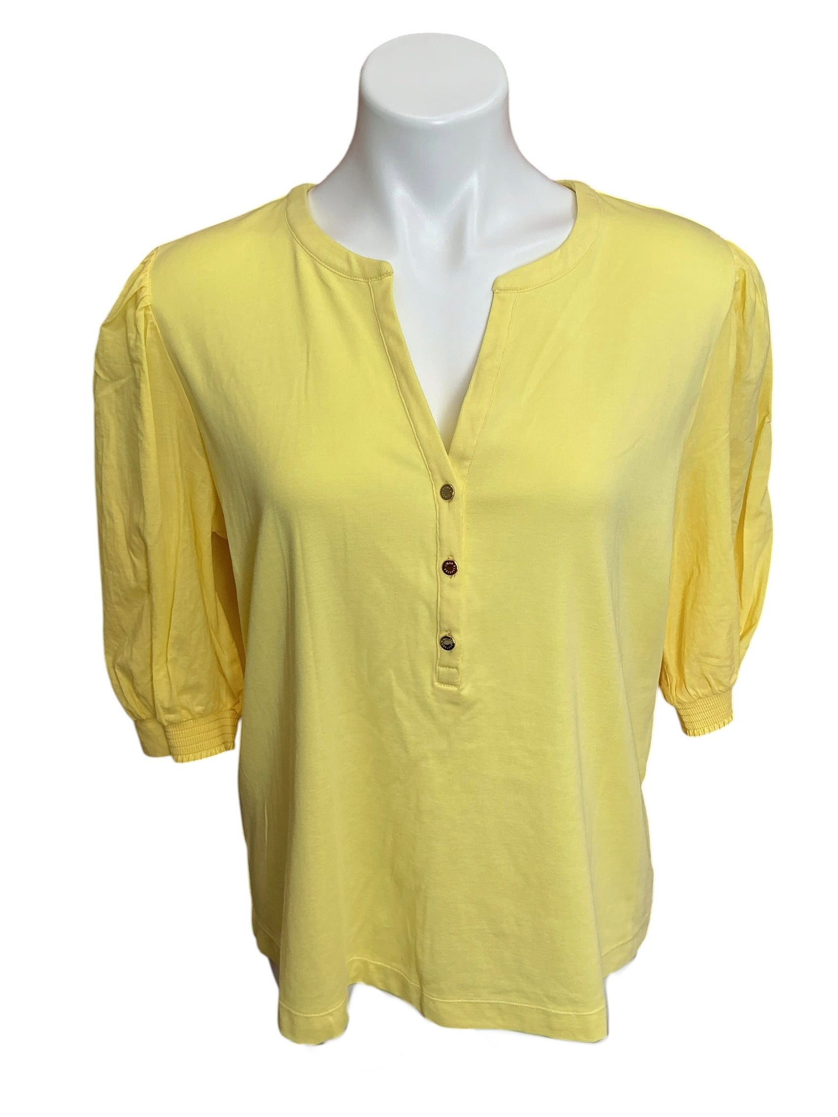 Lilly Pulitzer NWT Ronson Knit Top Finch Yellow - Size XXL
