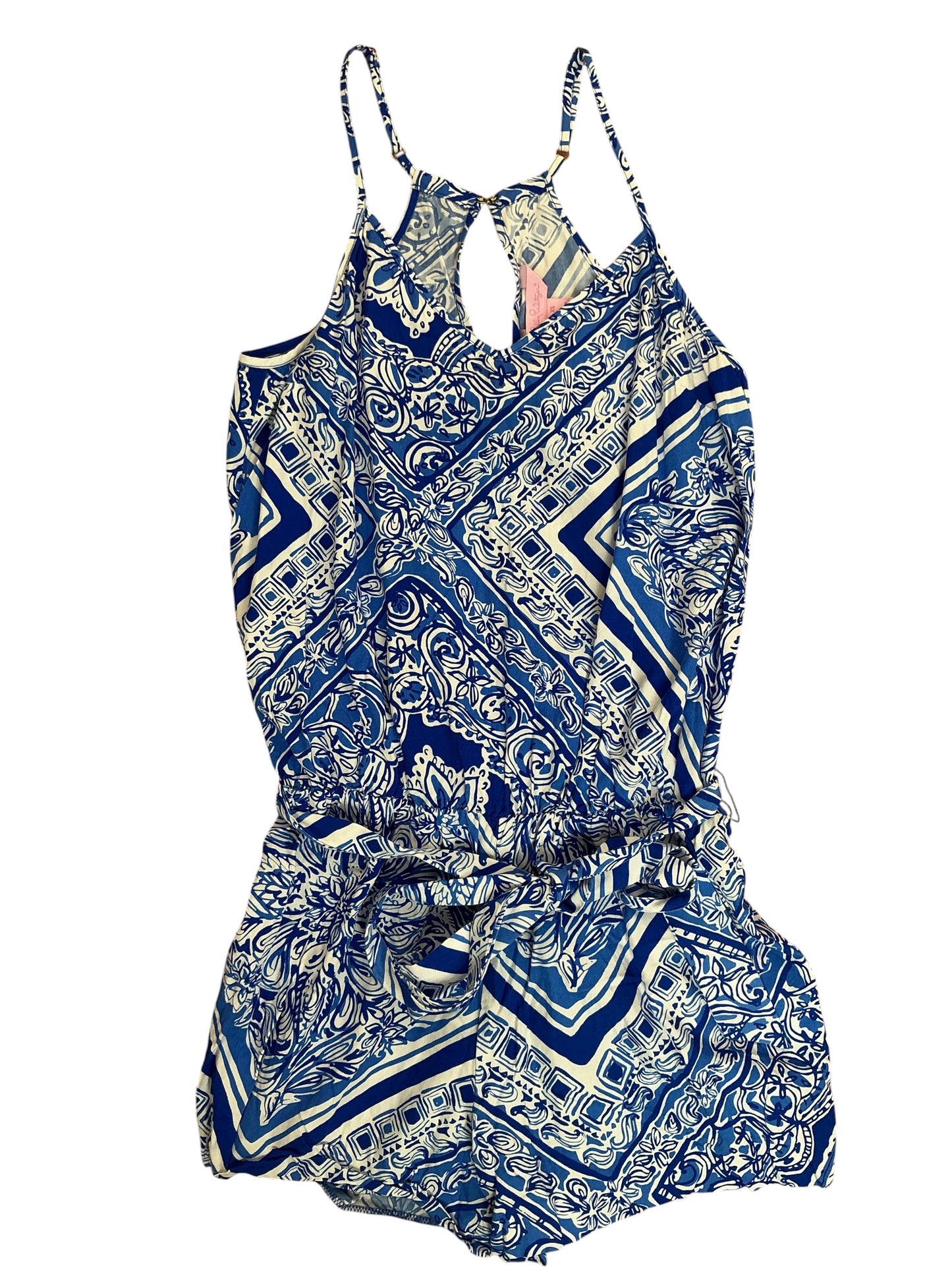 Lilly Pulitzer Dusk Romper Blue Crush Open Water - Size XS