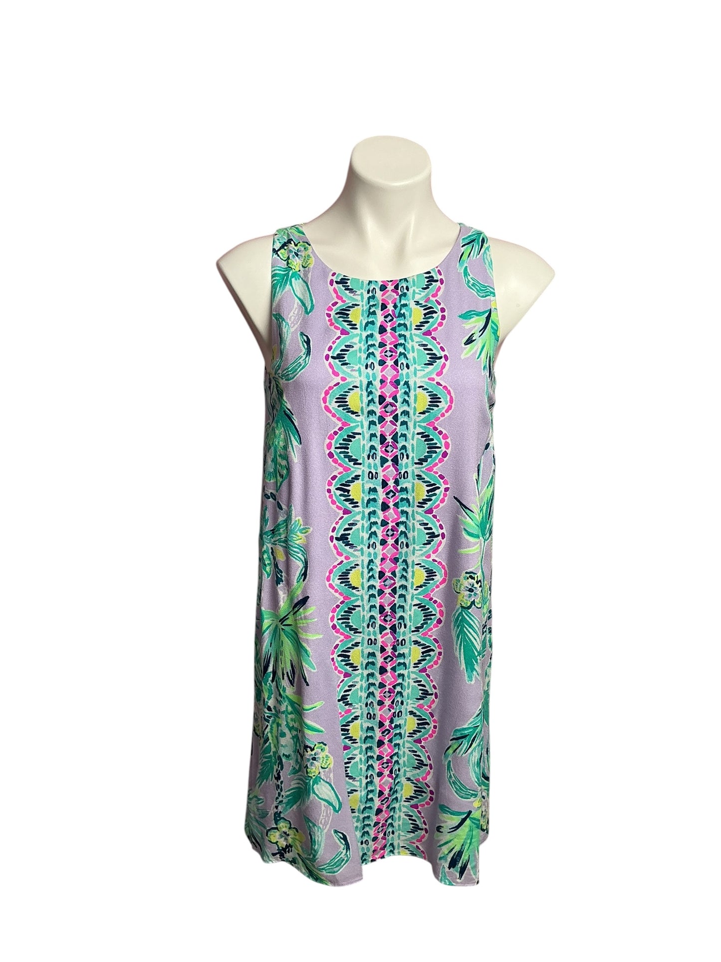 Lilly Pulitzer- Jackie Shift Dress Light Lilac Verbena It’s Impawsible Size S
