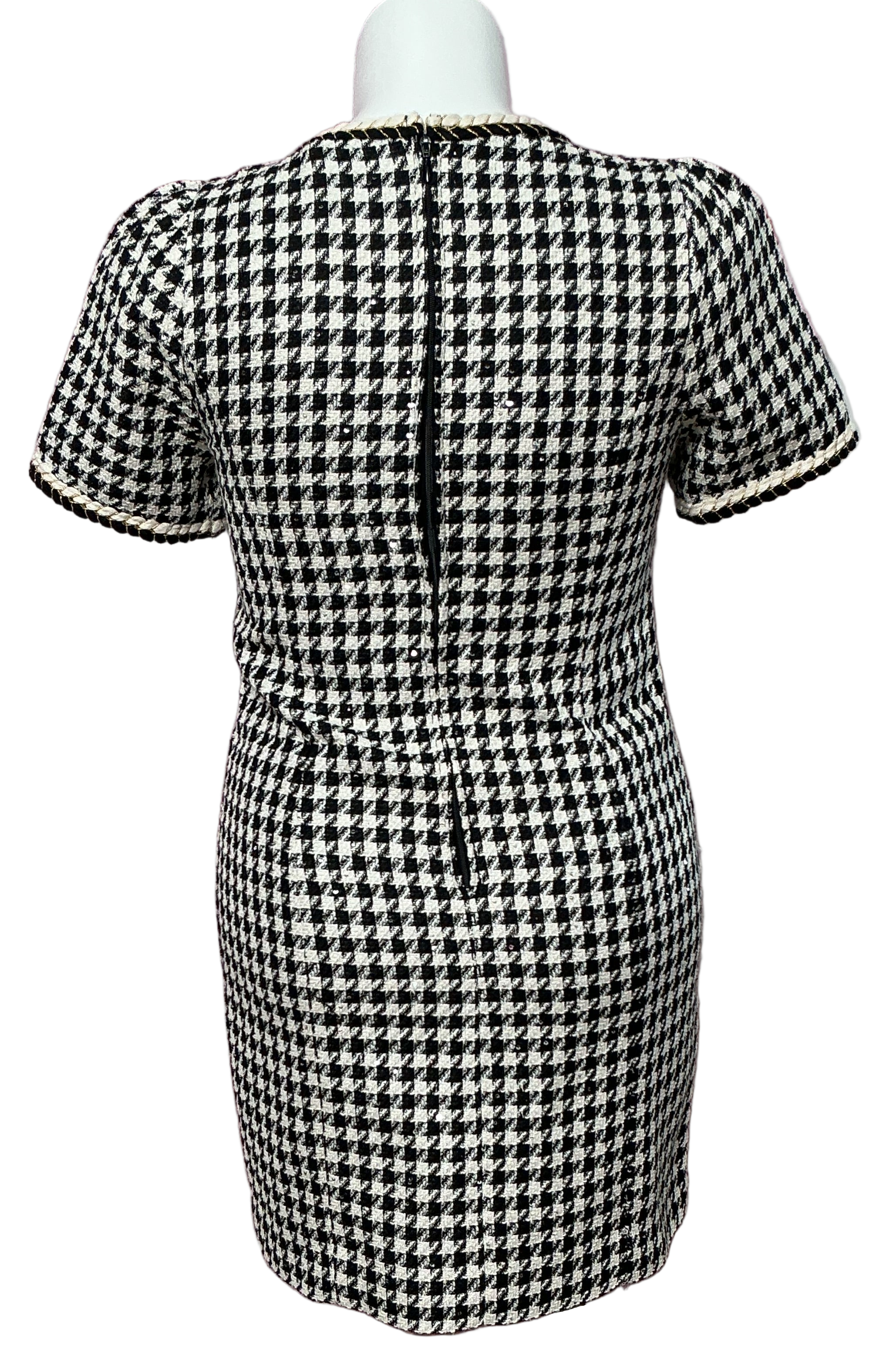 Lilly Pulitzer NWT - Doriane Boucle Shift - Noir Houndstooth Sequin Bou - Size 6