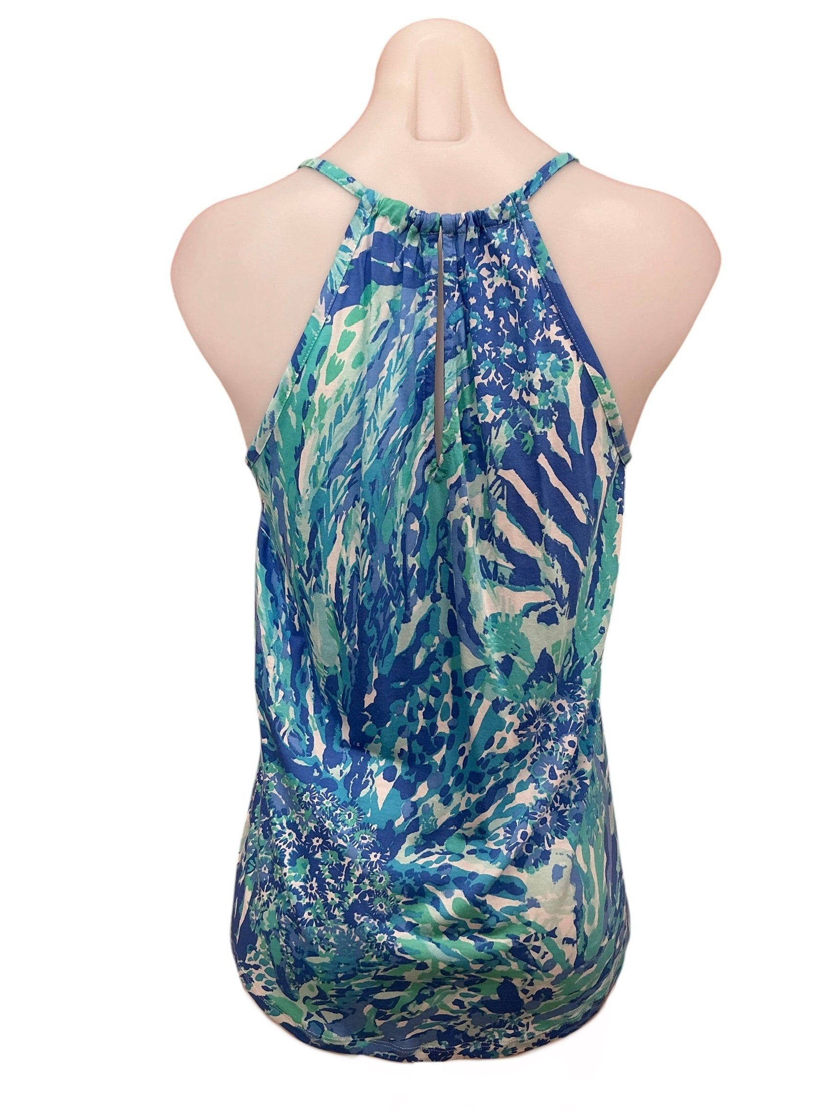 Lilly Pulitzer NWT Lacy Top Blue Haven Hey Hey Soleil - Size XS