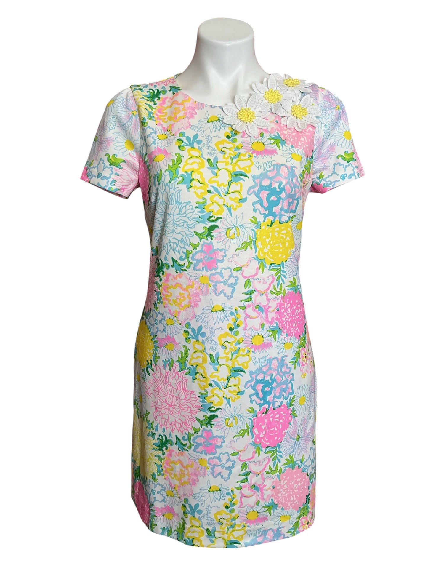 Lilly Pulitzer NWT Melodie Skirted Romper Multi Lilly Garden - Size S