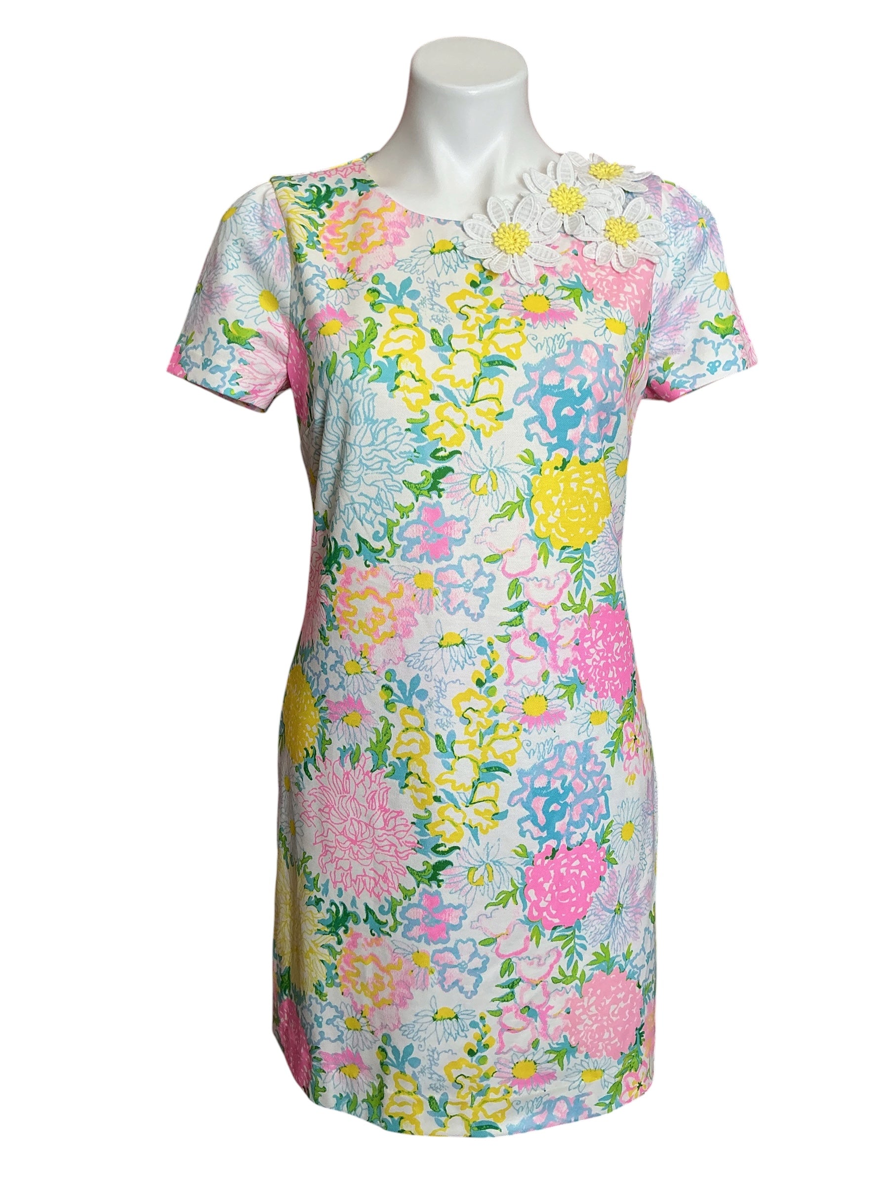 Lilly Pulitzer NWT Melodie Skirted Romper Multi Lilly Garden - Size S