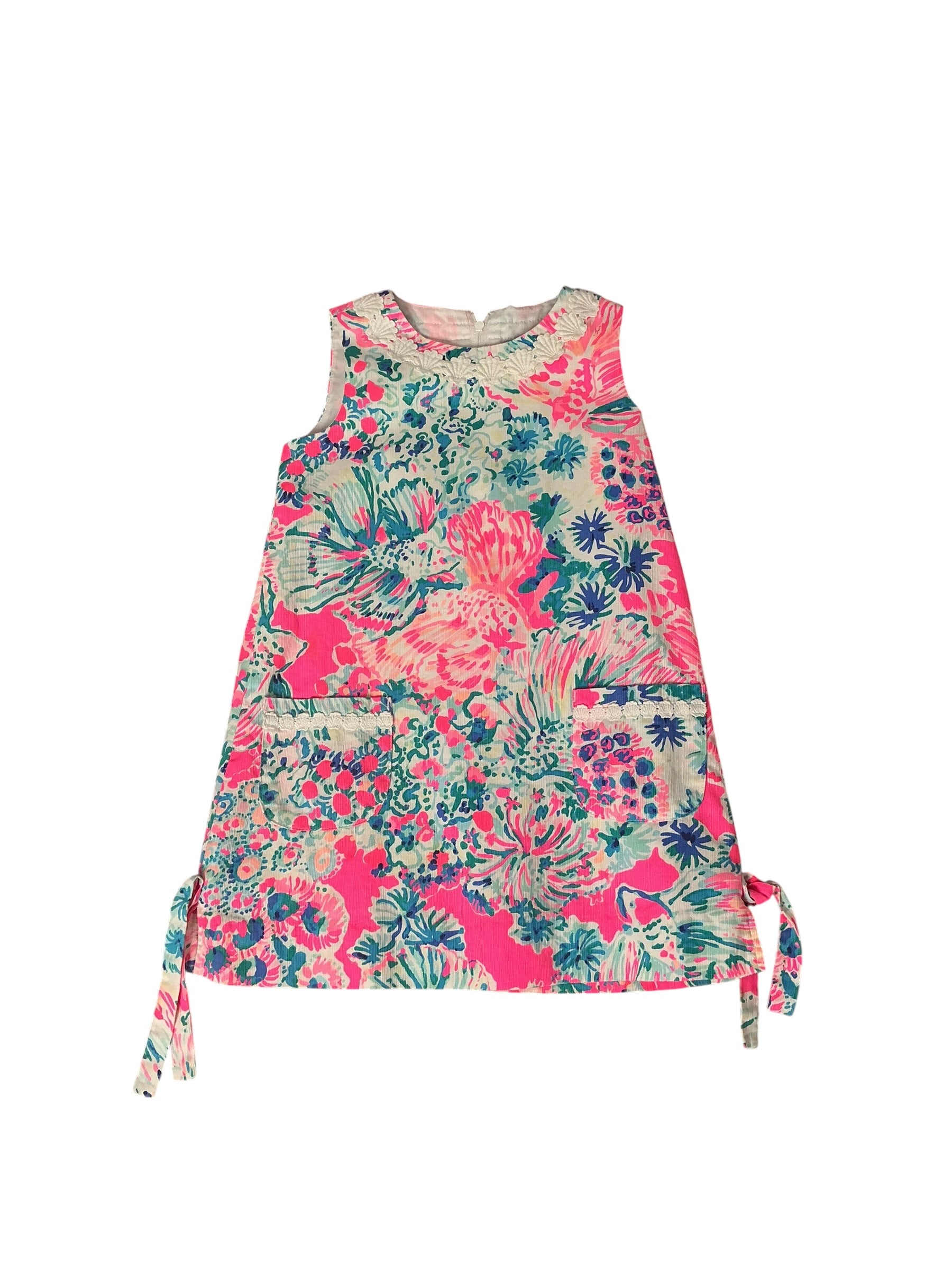Lilly Pulitzer Girls Little Lilly Classic Shift Dress - Size 4