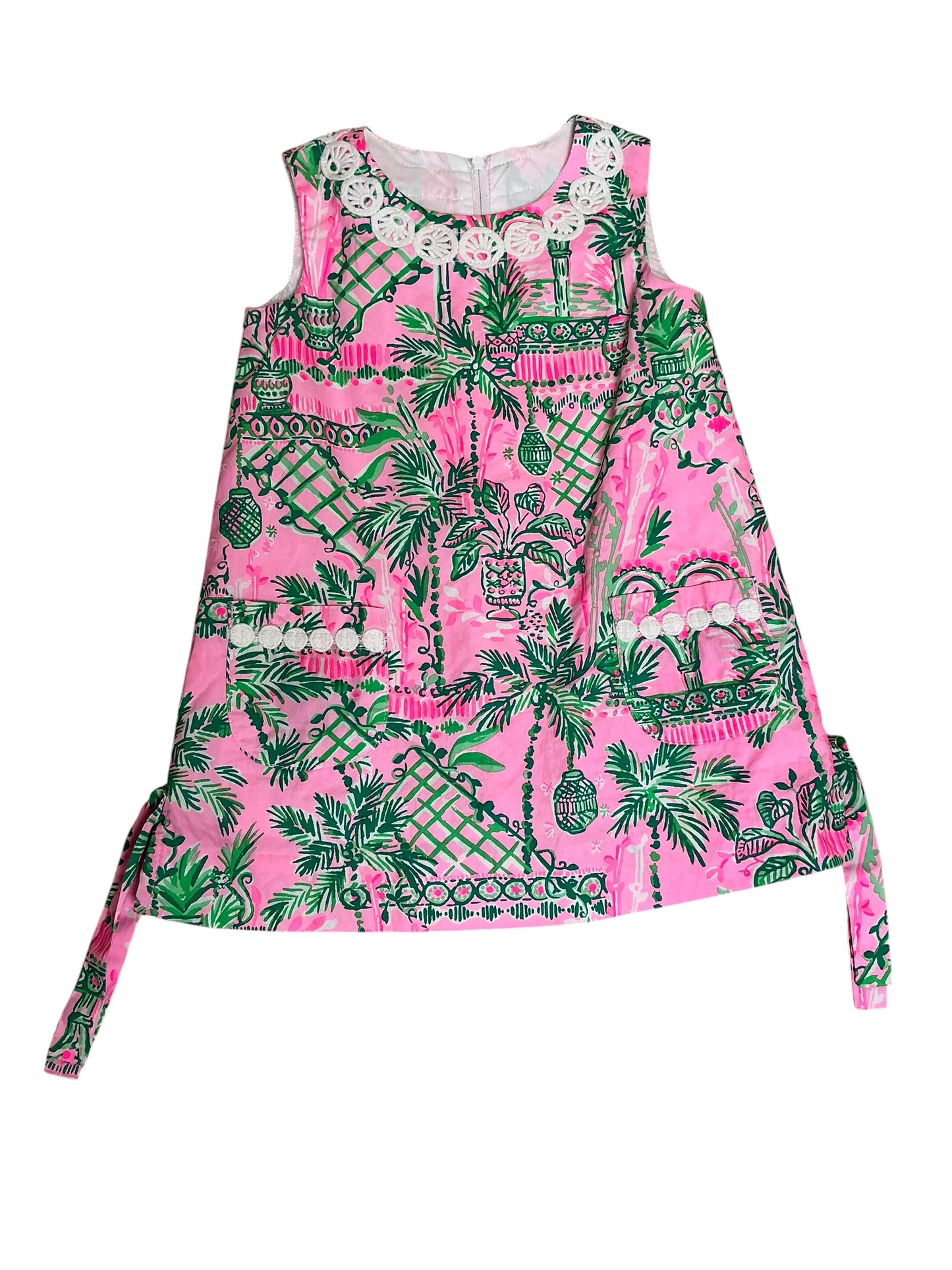 Lilly Pulitzer Girls Little Lilly Classic Shift Dress Mandevilla Baby Always Worth It - Size 2