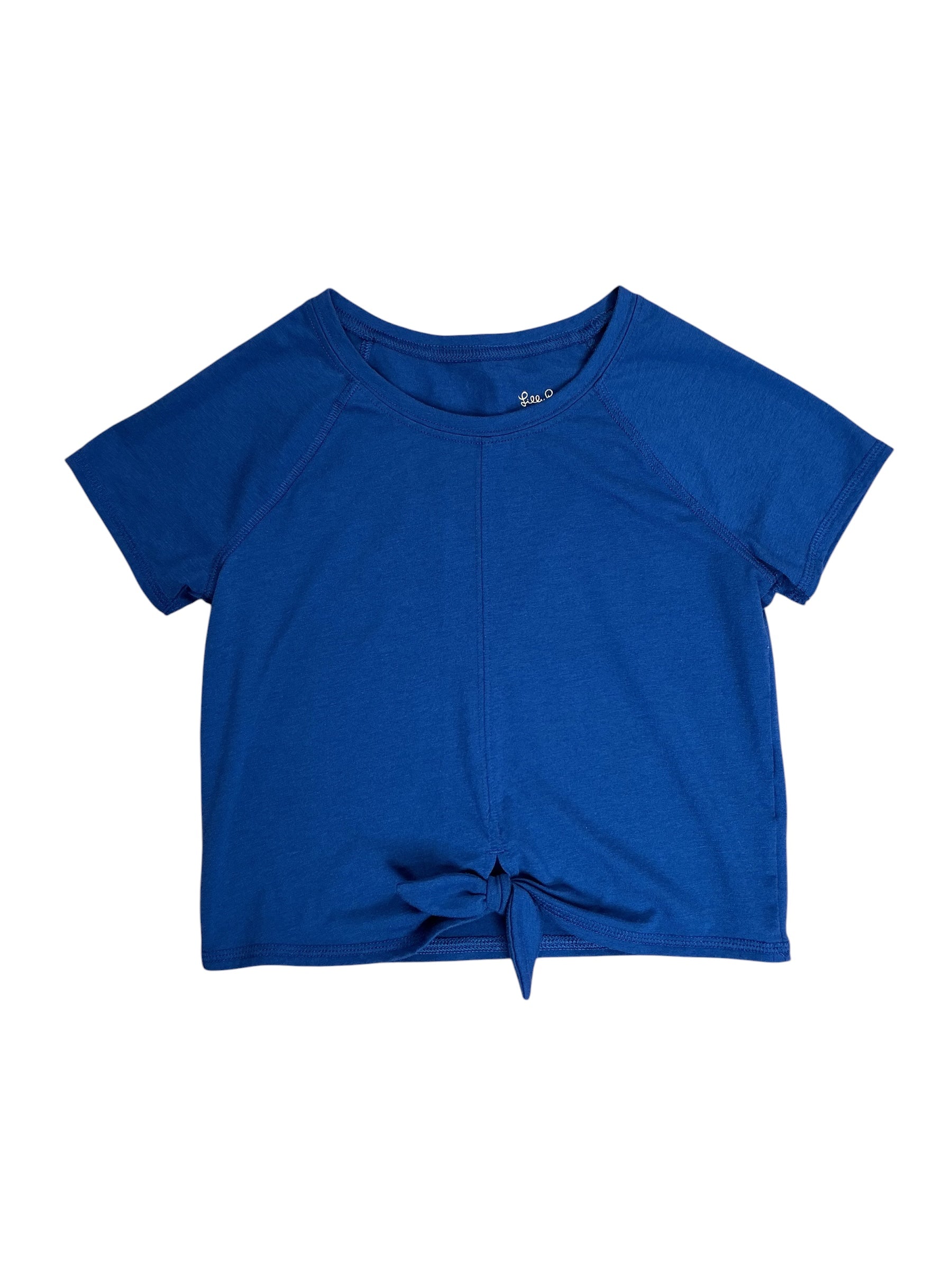 Lilly Pulitzer Kids Girls Mini Kieran Active Tee Oyster Bay Navy - Size L 8-10