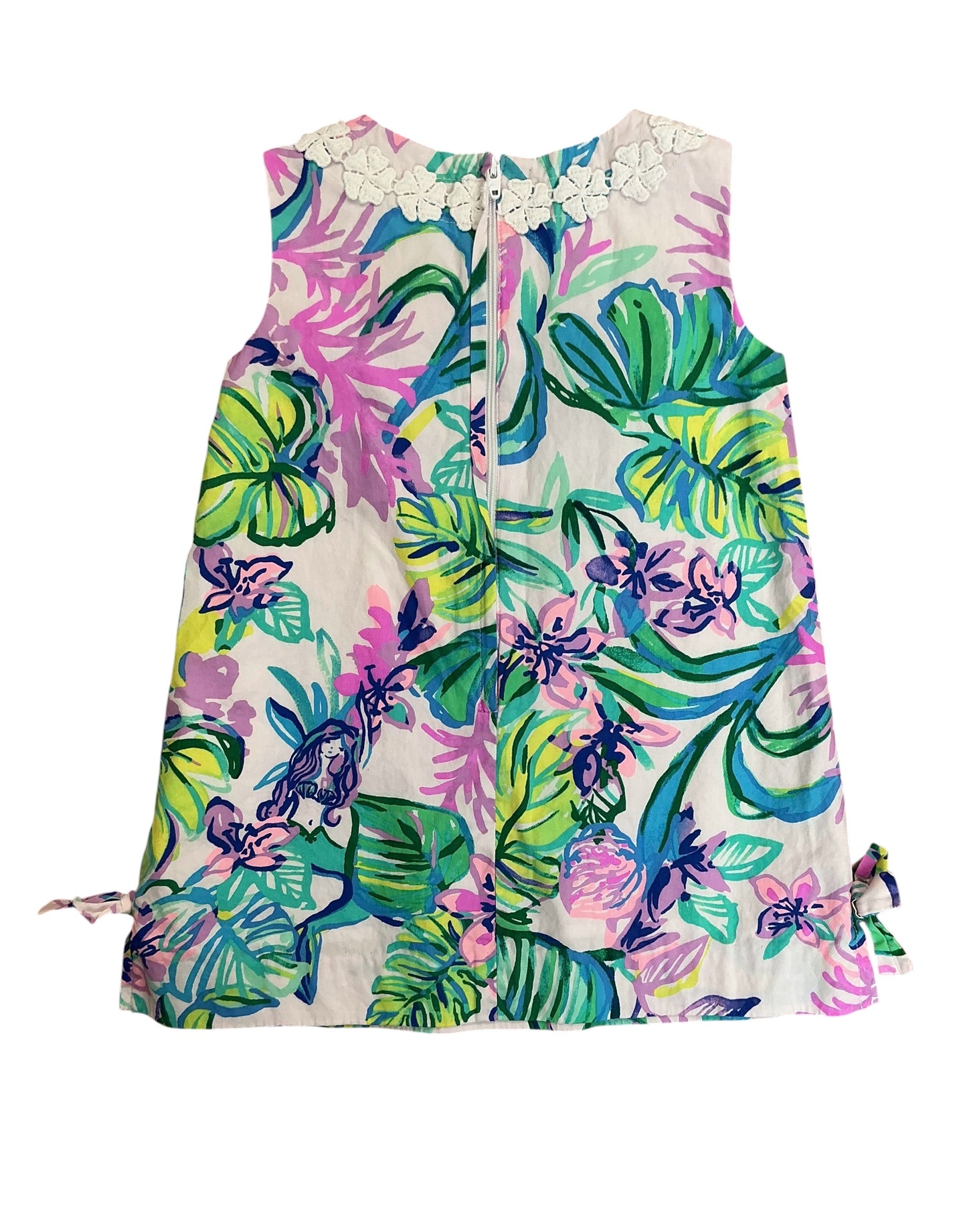 Lilly Pulitzer Kids Girls Little Lilly Classic Shift Dress Once Upon A Tide - Size 2