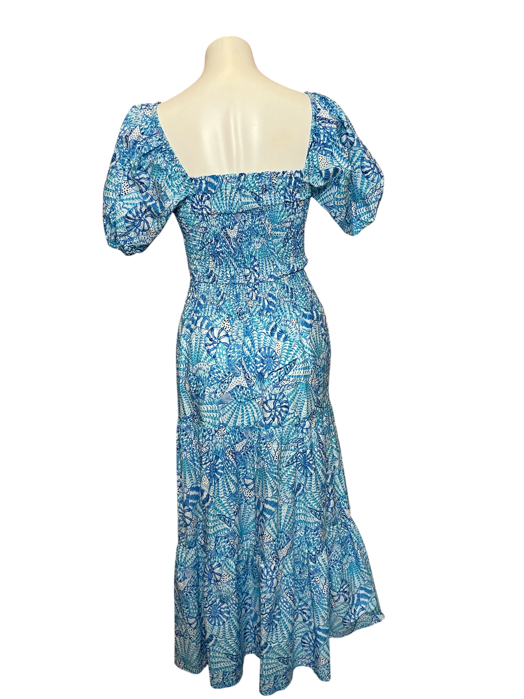 Lilly Pulitzer Aston Maxi Set Amalfi Blue By The Seashore - Size XXS