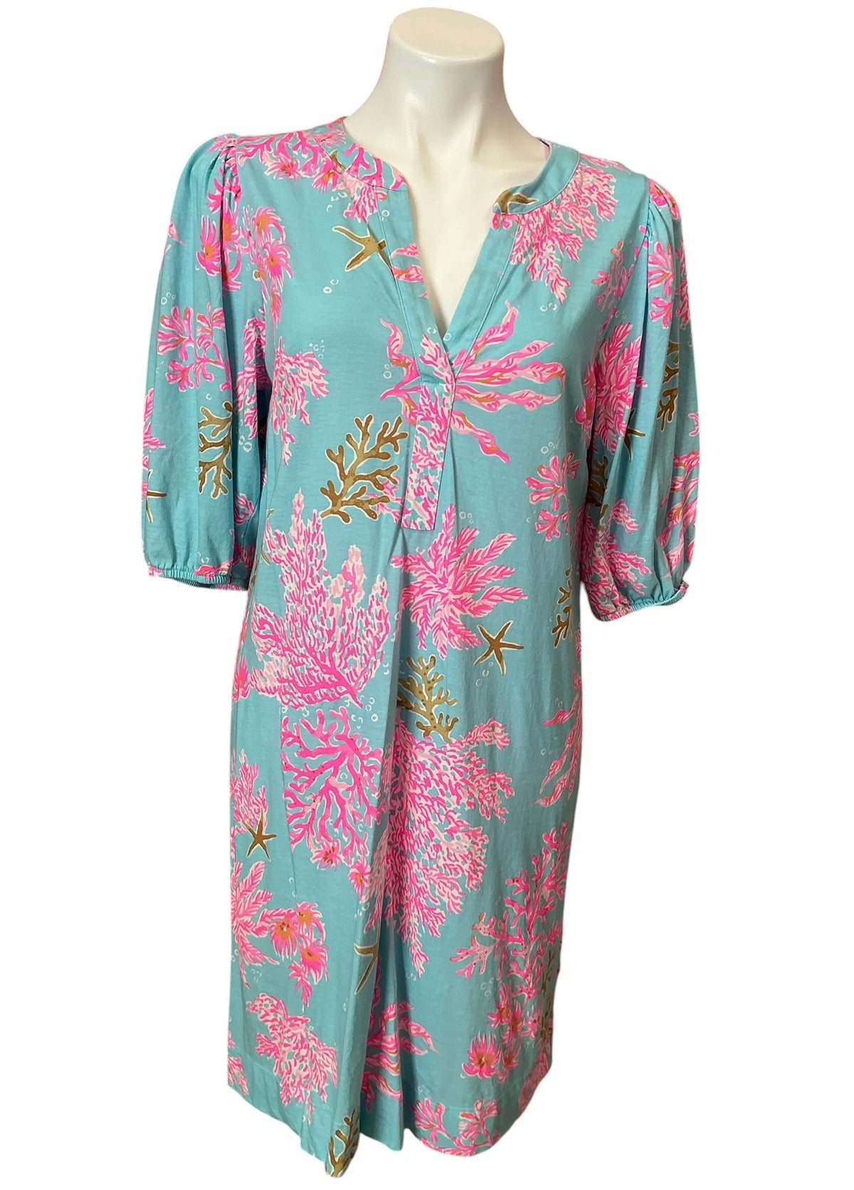 Lilly Pulitzer Colson Dress Multi Royal Coral - Size M