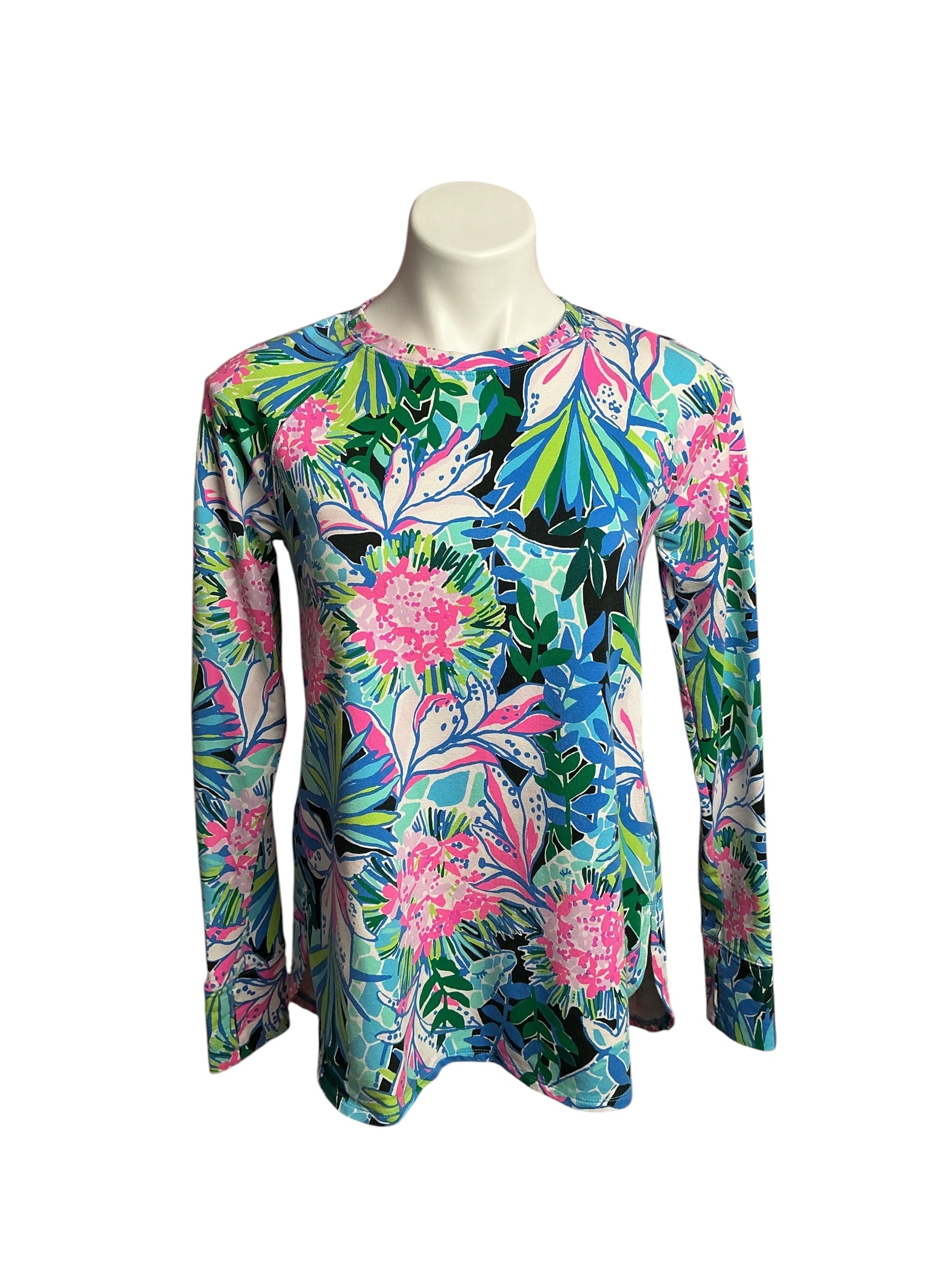 Lilly Pulitzer- Luxletic Blythe Pullover Multi Swizzle In Size S