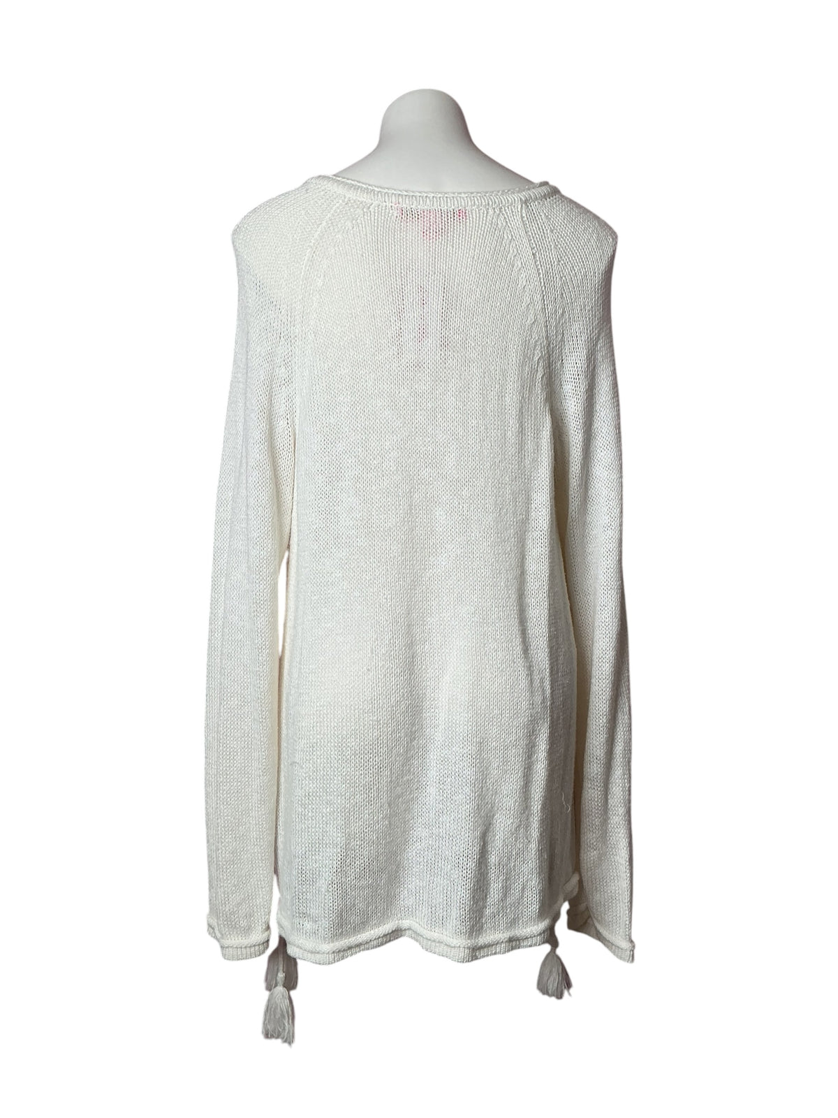 Lilly Pulitzer Mackay Sweater Resort White - Size XXL