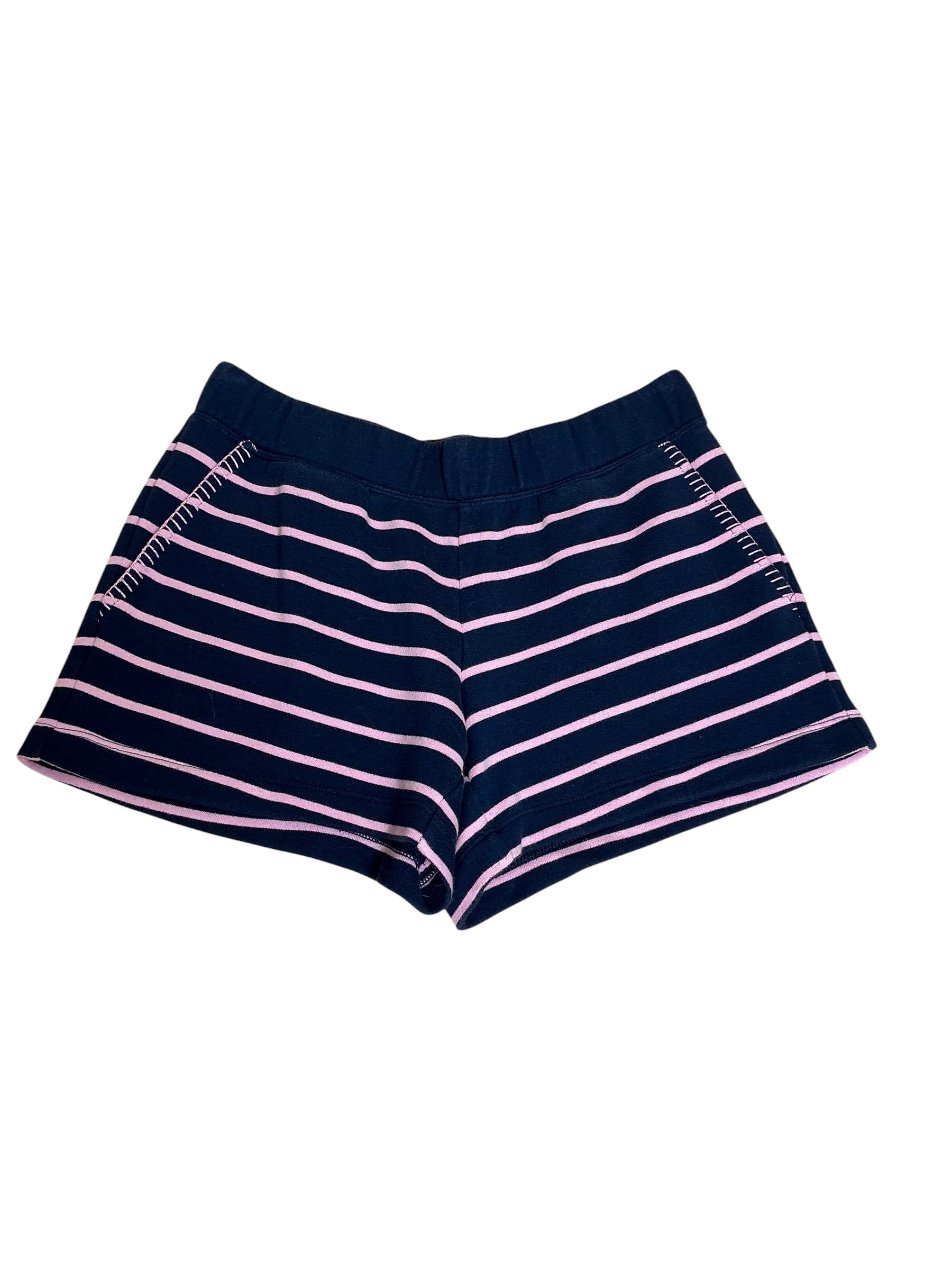 Lilly Pulitzer Aubra Terry Shorts Low Tide Navy Legacy Stripe - Size S