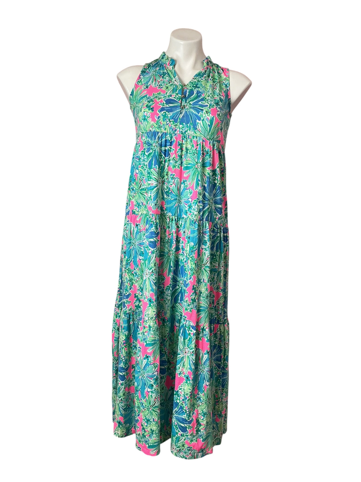 Lilly Pulitzer NWT Mini Malone Maxi Dress Soleil Pink Good Hare Day - Size XL