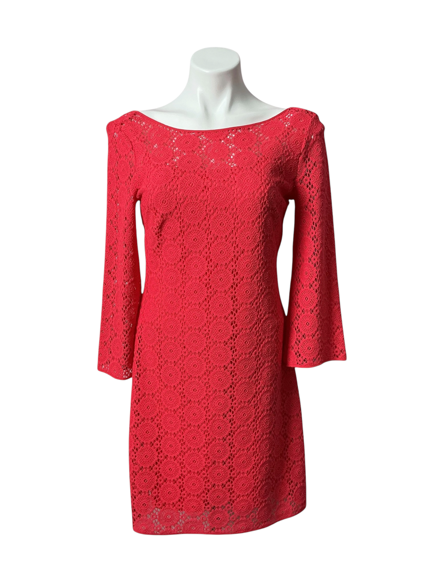 Lilly Pulitzer NWT Topanga Dress Island Coral Breakers Lace - Size S