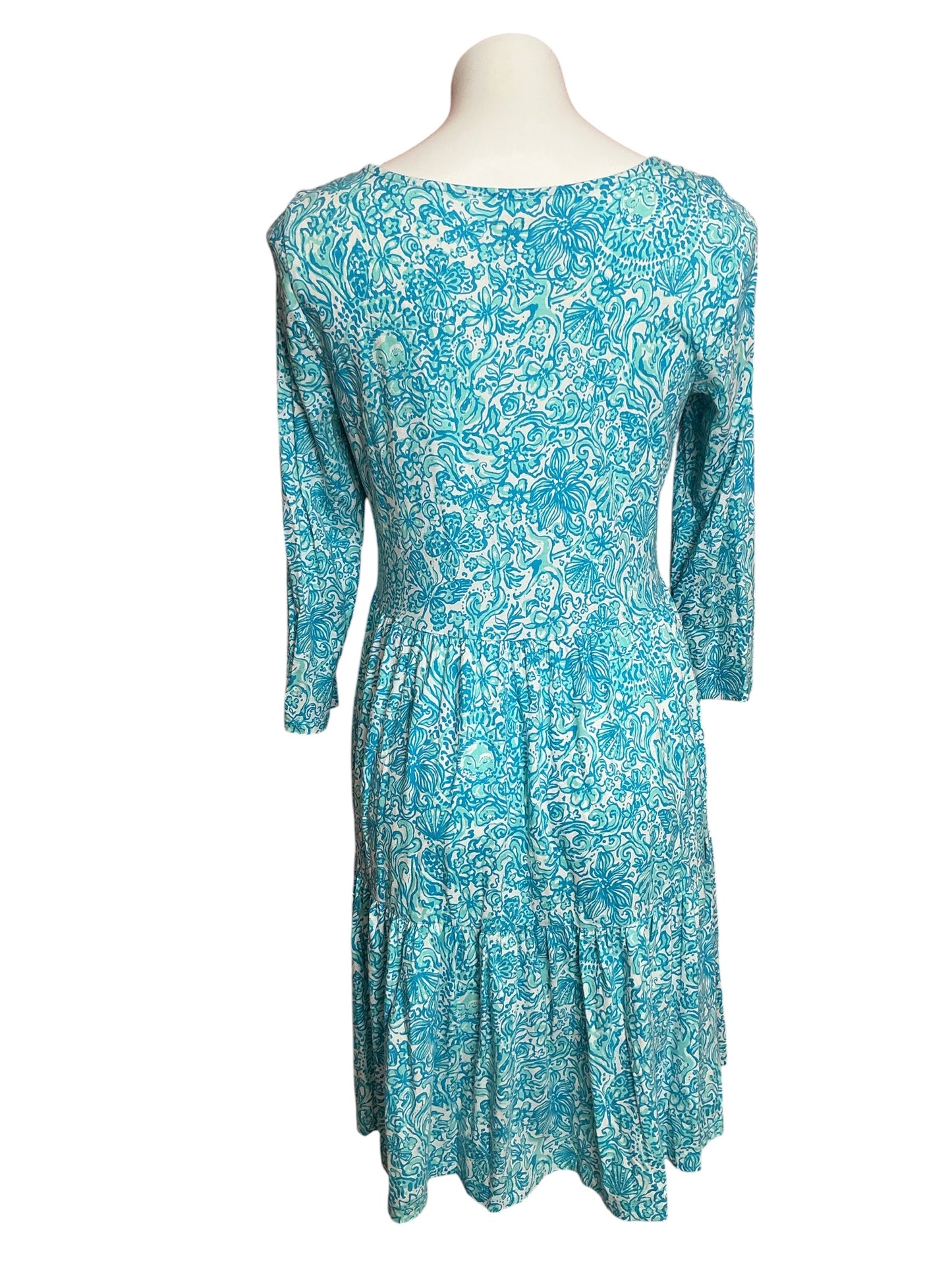 Lilly Pulitzer Geanna Dress Resort White Took Me By Sunrise - Size M