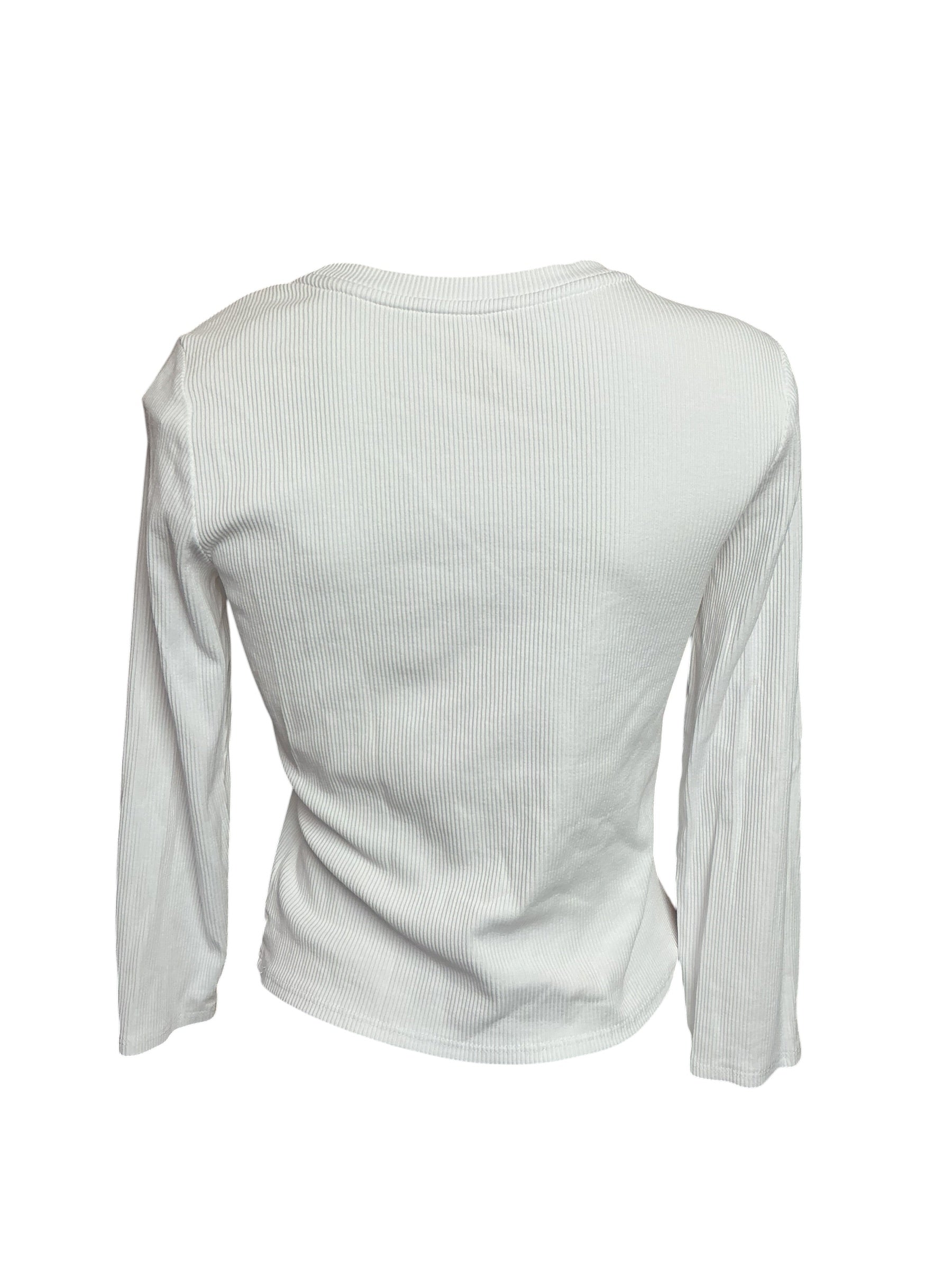 Lilly Pulitzer Westley Long Sleeve Tee - Resort White - Size S