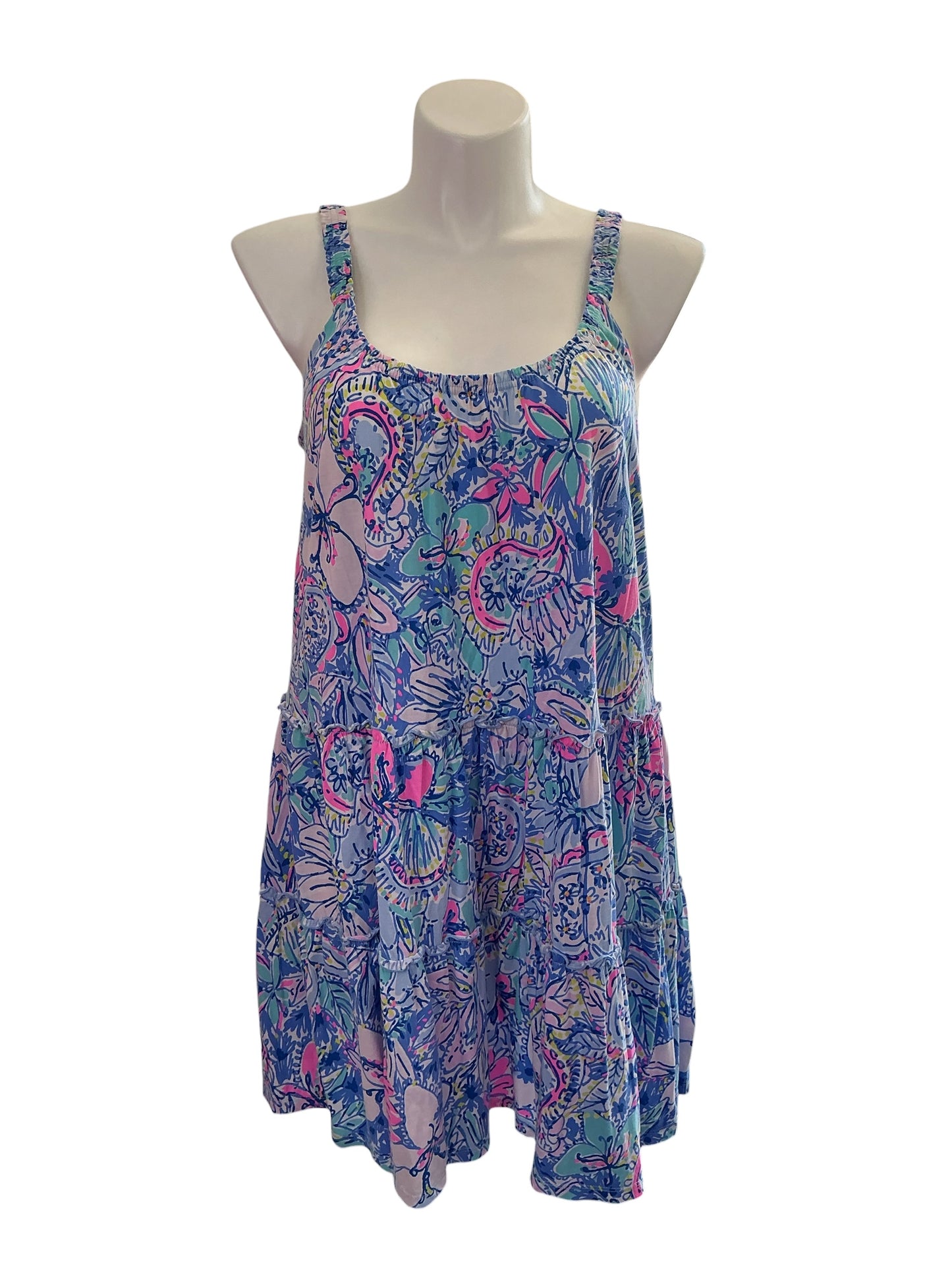 Lilly Pulitzer Loro Dress - Multi Pop Up Got Your Back - Size XL