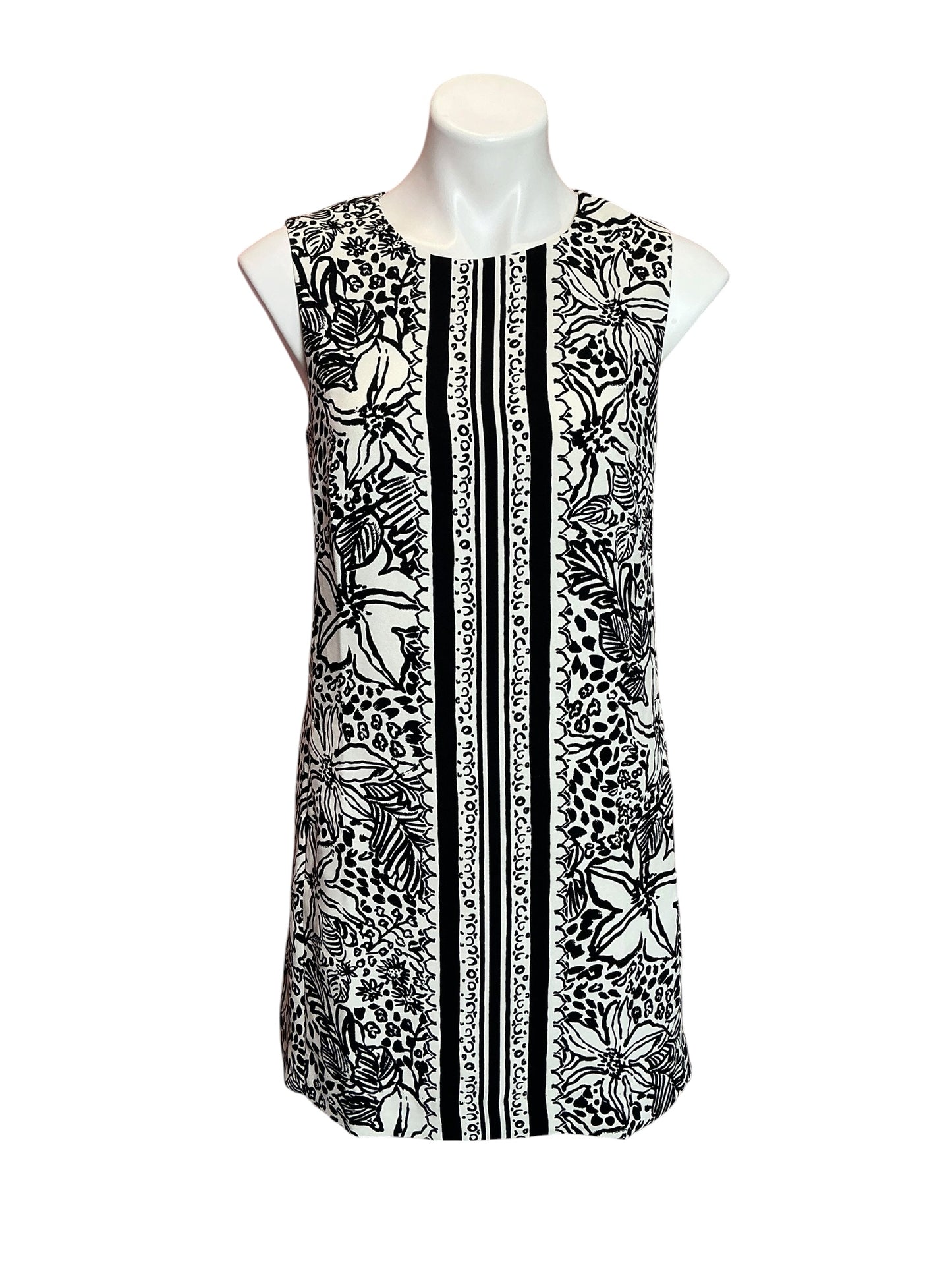 Lilly Pulitzer Edita Shift Dress Onyx Lots To Spot - Size 2