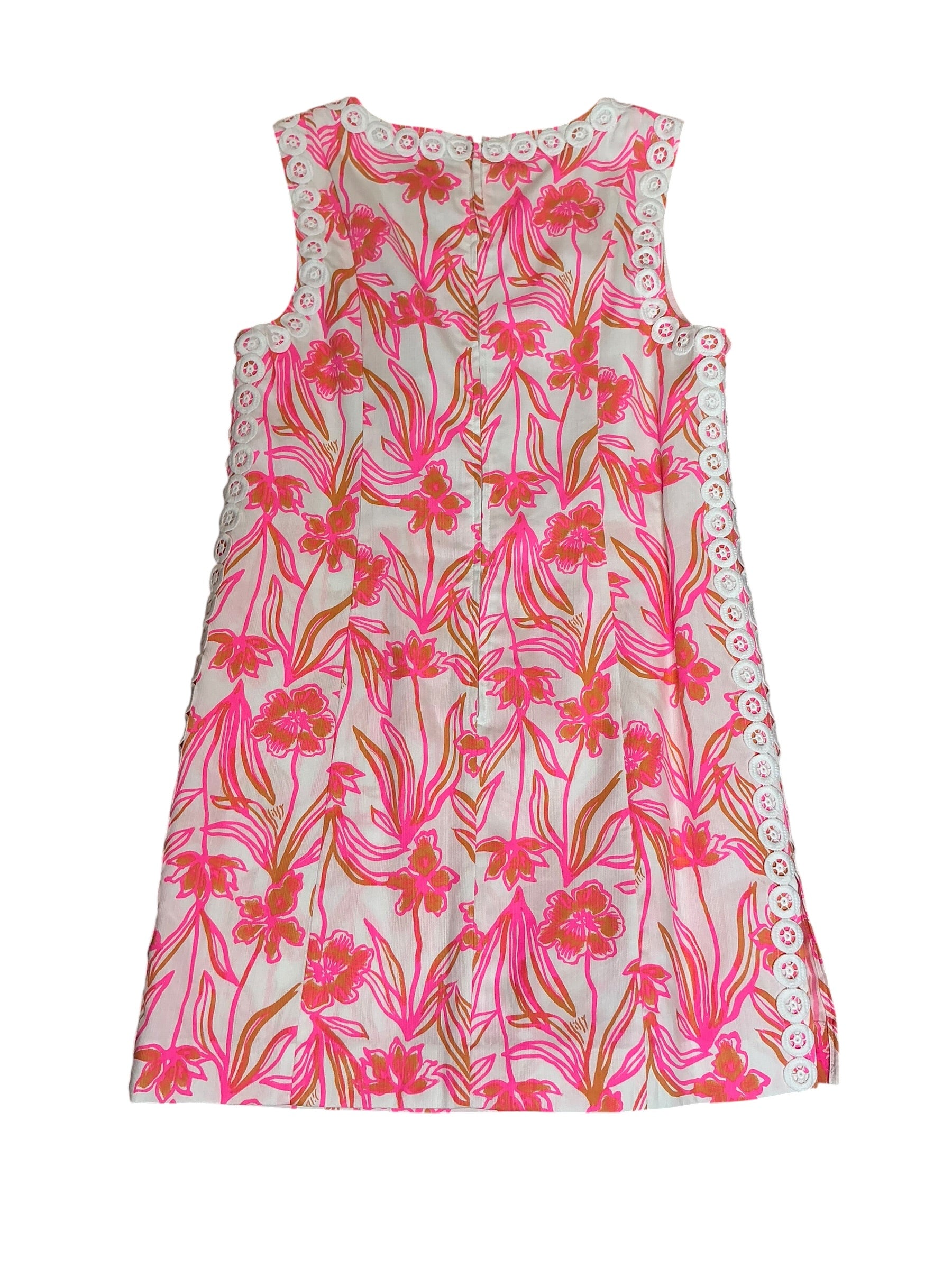 Lilly Pulitzer NWT Sadie Shift Romper Resort White Lovely Long Stems - Size 6