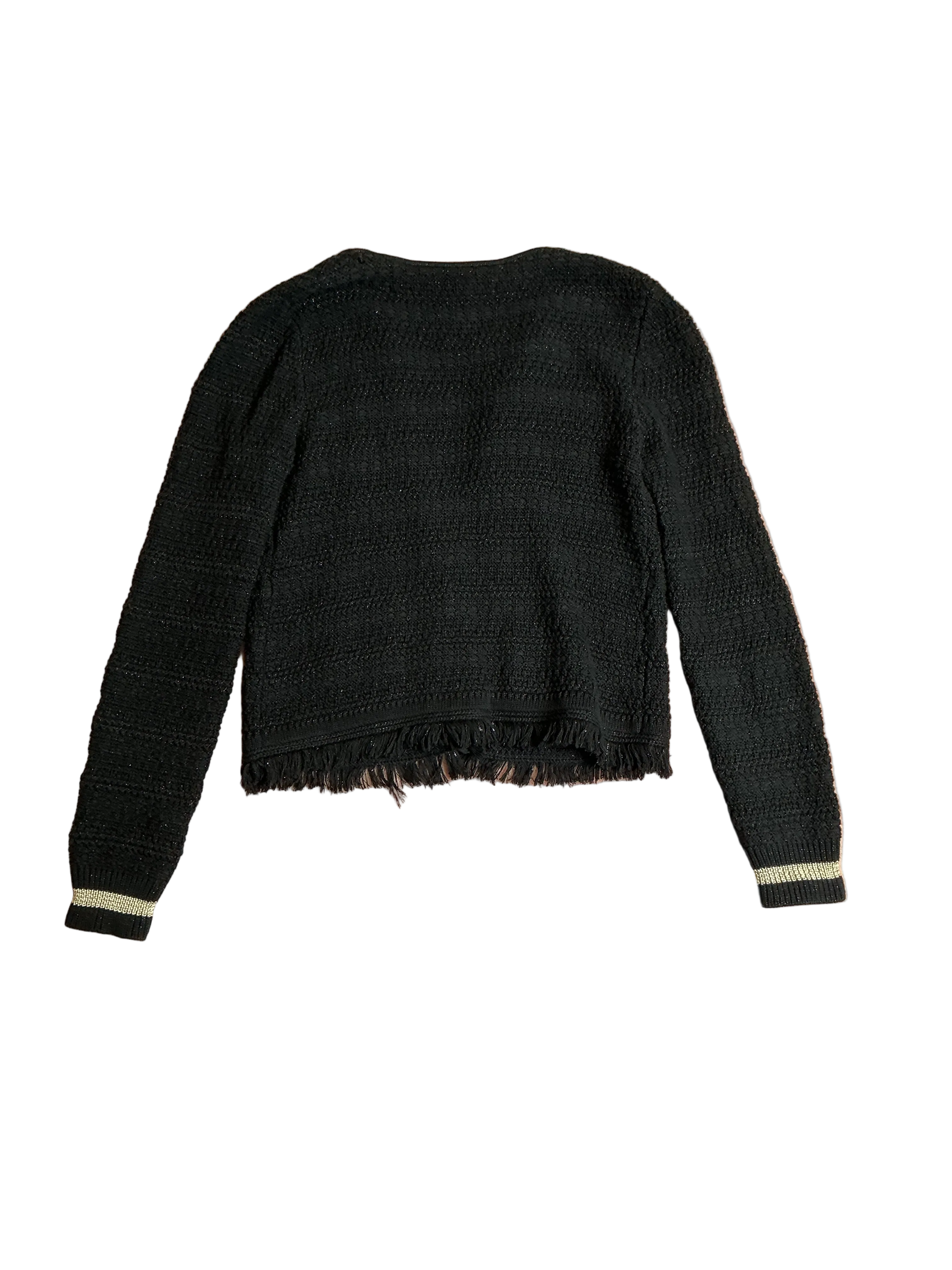 the Lilly Pulitzer Beckington Cardigan Black Metallic - Size XS