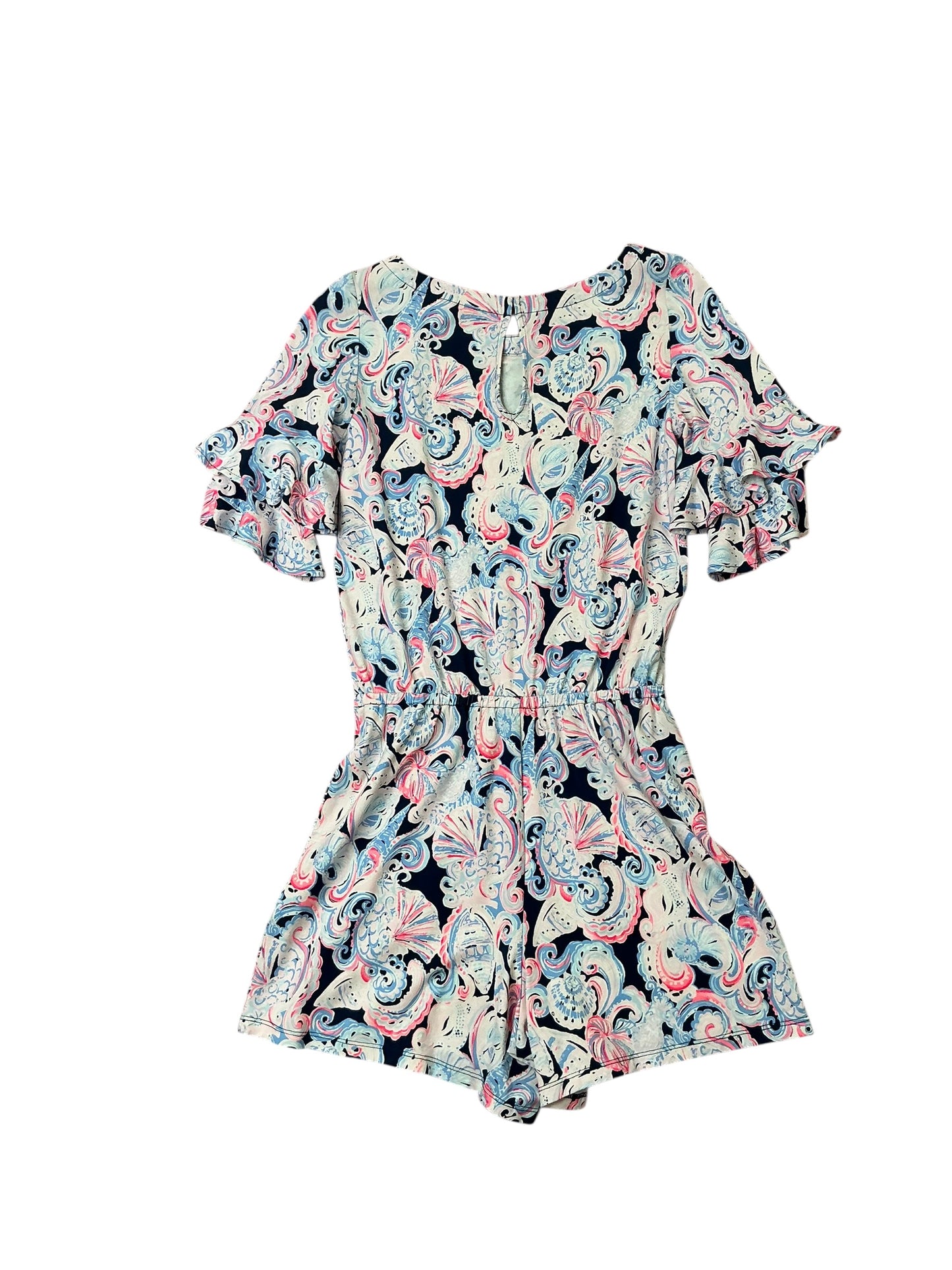 Lilly Pulitzer Lula Romper - High Tide Navy Its For Shore - Size XS