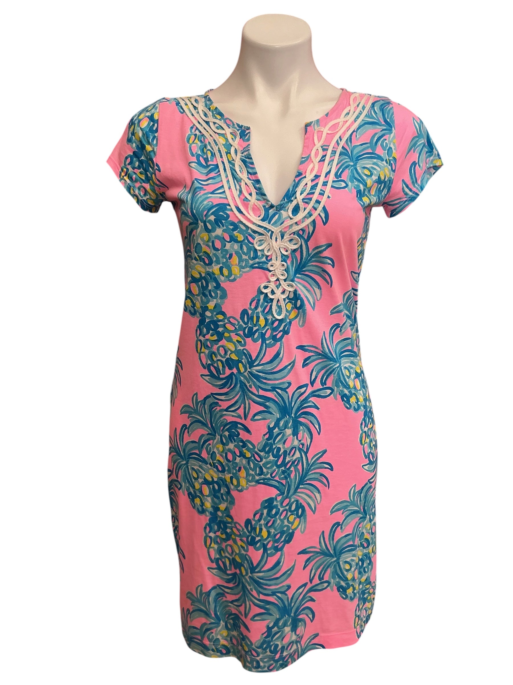 Lilly Pulitzer Brewster T Shirt Dress Pelican Pink Beat The Heat - Size S