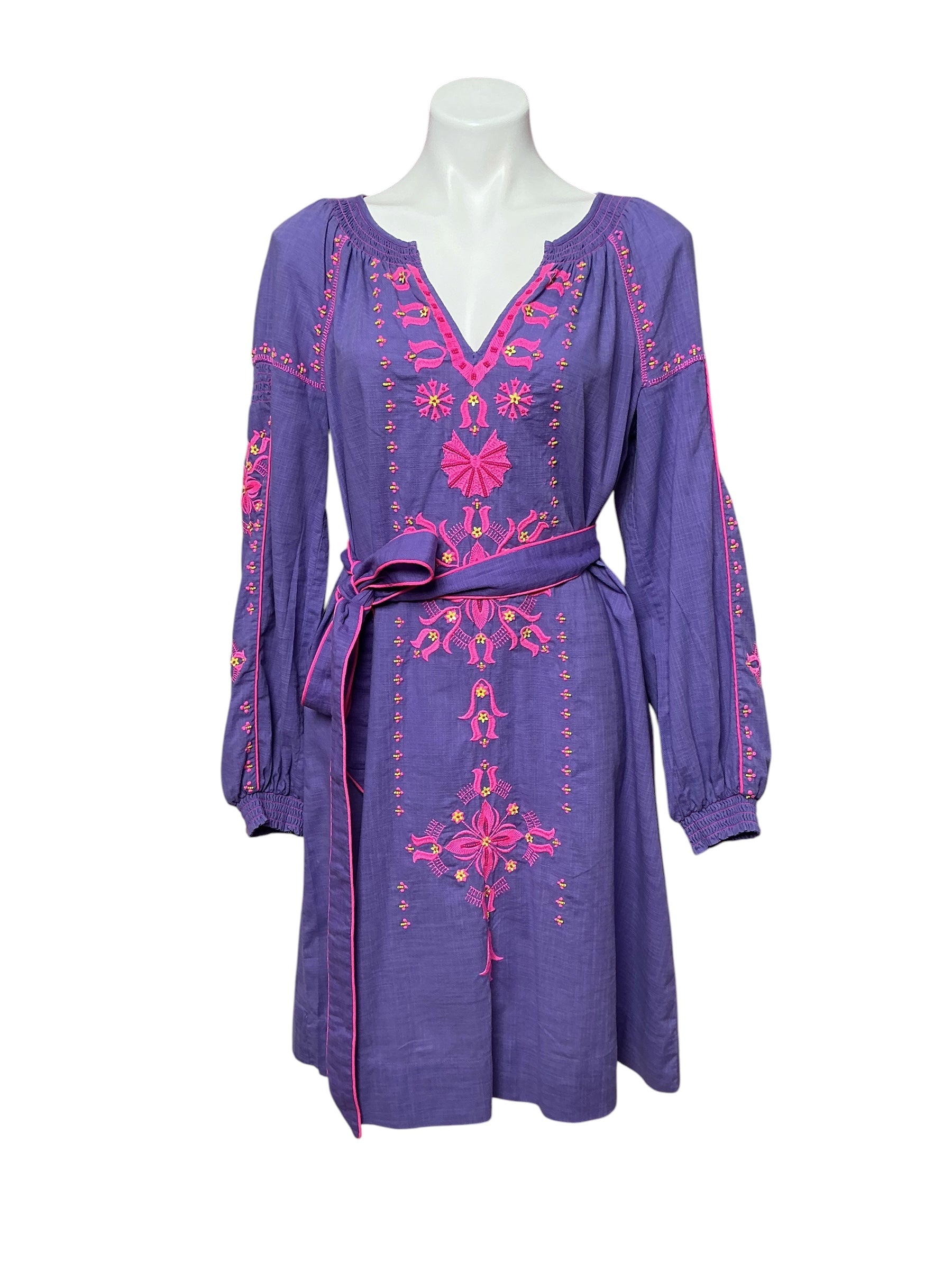 Lilly Pulitzer Cammie Long Sleeve Dress, Mystical Purple-Size 8