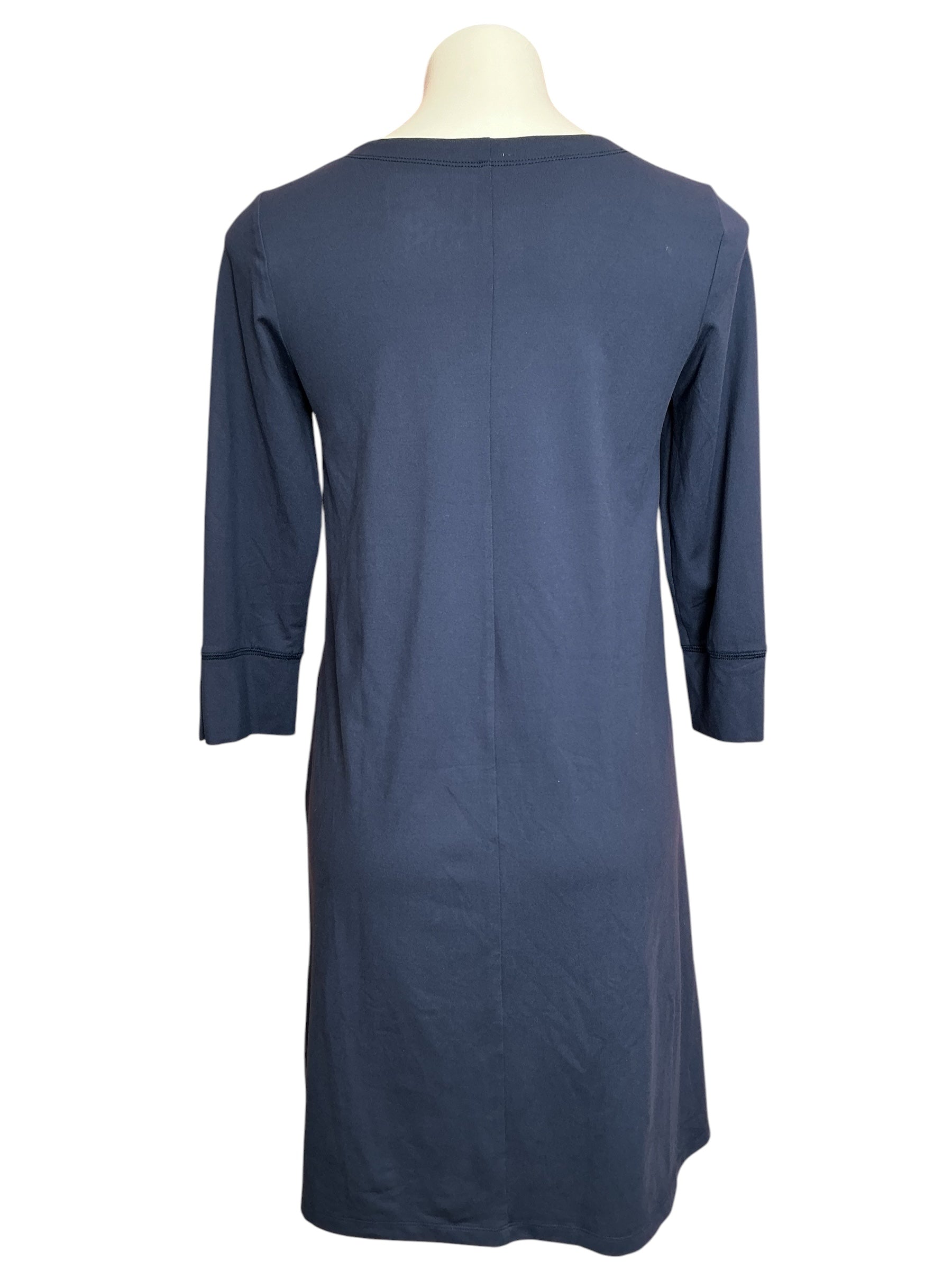Lilly Pulitzer Ophelia Long Sleeve Dress Solid True Navy - Size S
