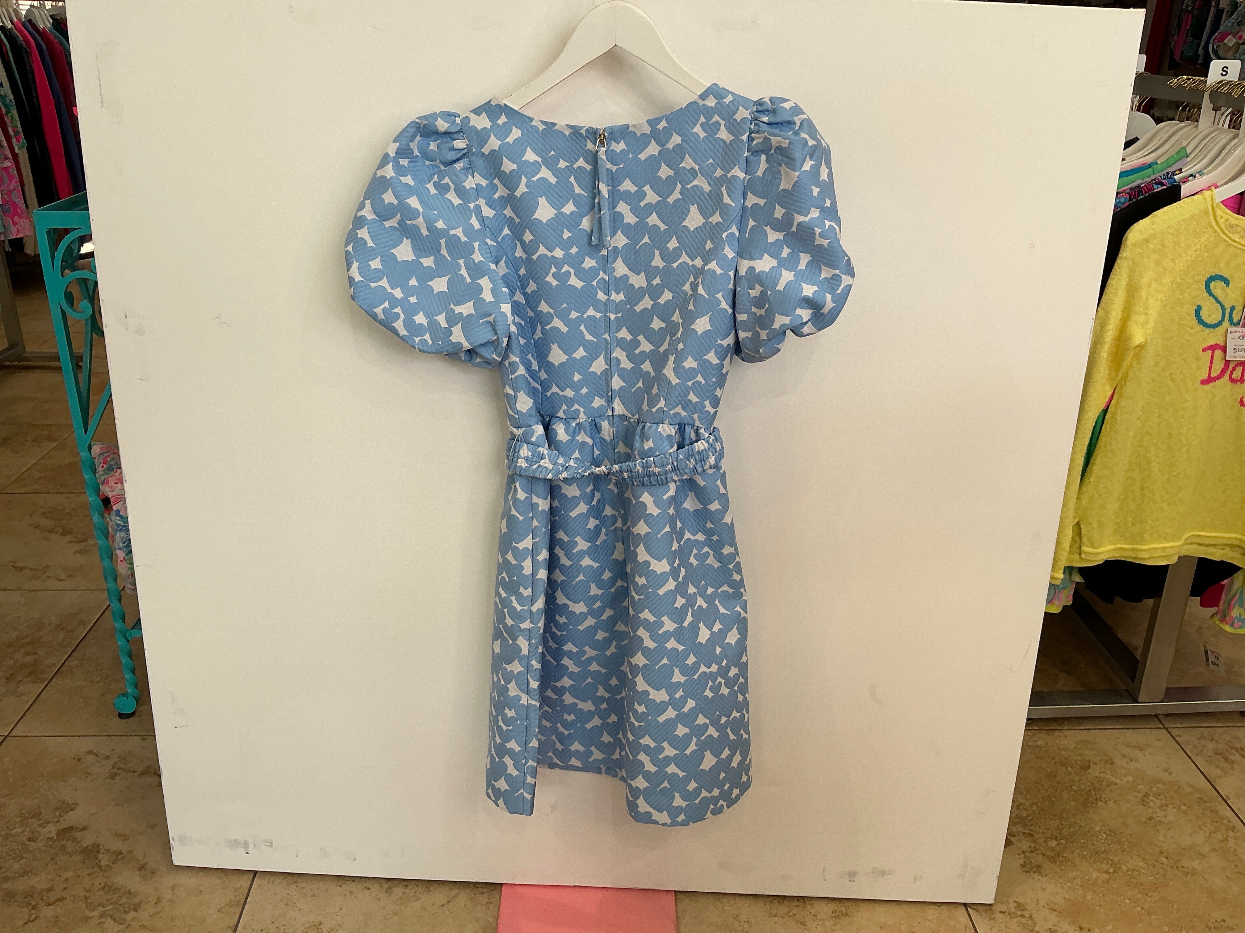 Lilly Pulitzer Kasslyn Elbow Sleeve J Bon Bon Blue All Heart Jacquard - Size 0
