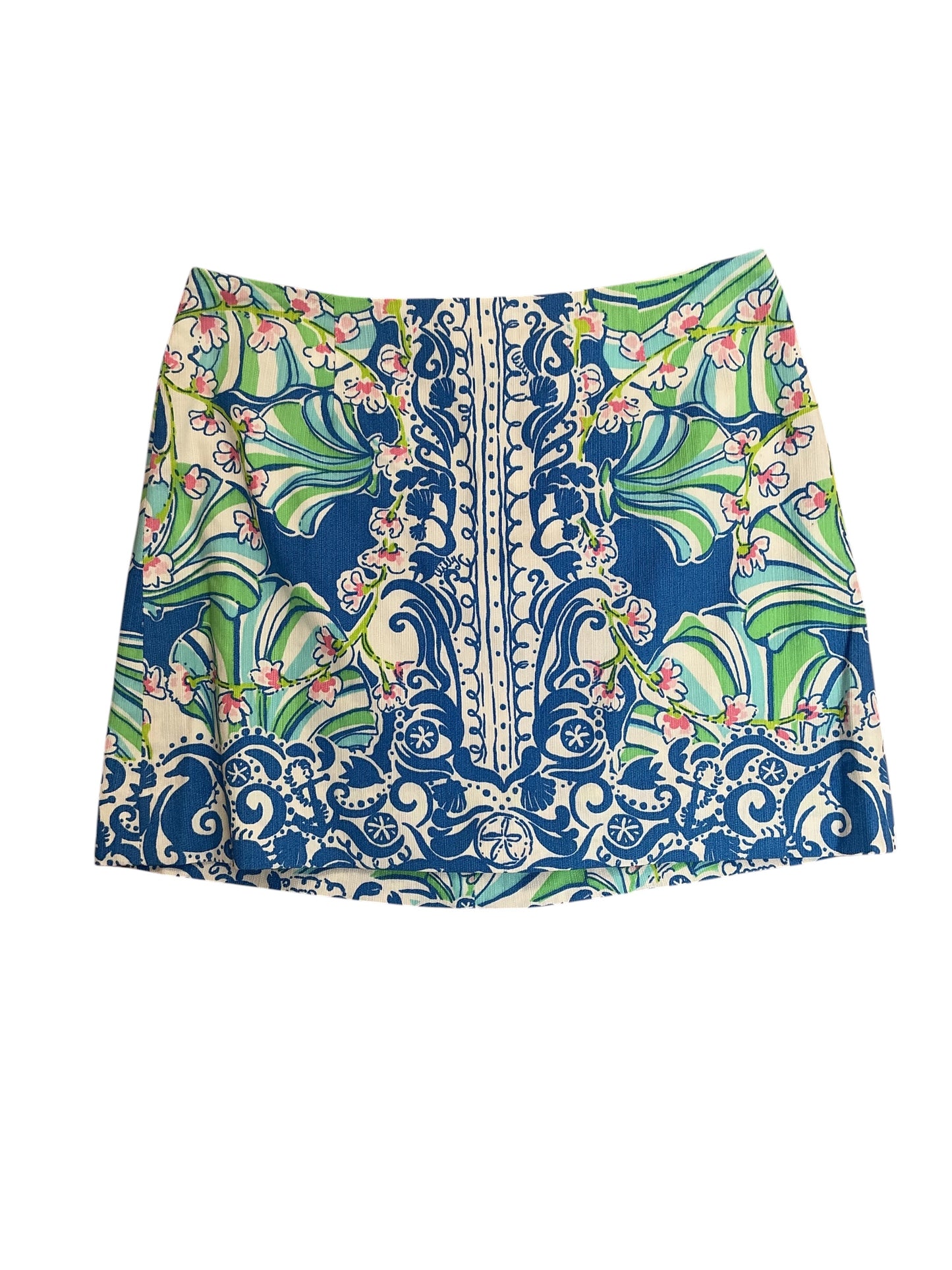 Lilly Pulitzer Tate Skirt Bay Blue Coasting - Size 00