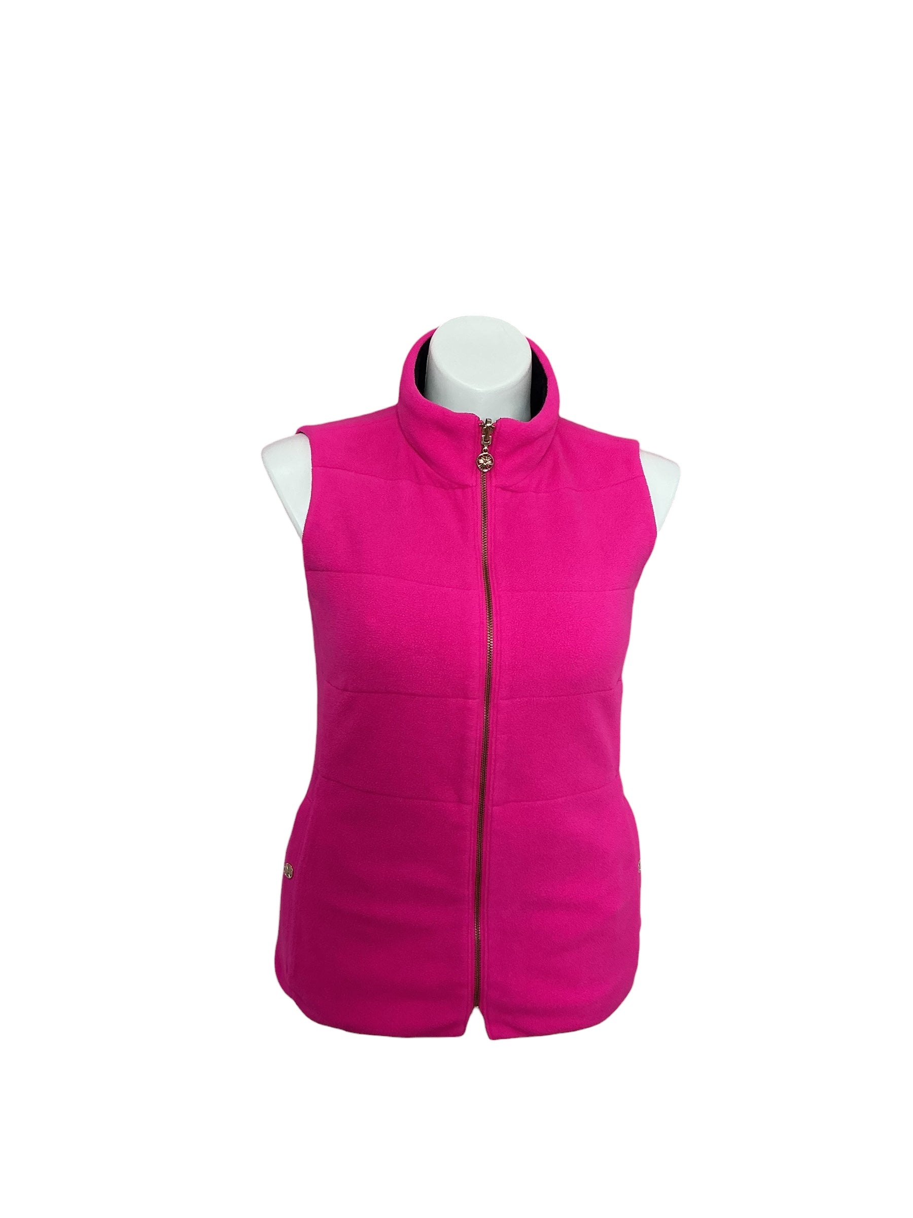 Lilly Pulitzer- Brooklee Reversible Vest Pink Grenadine Size L