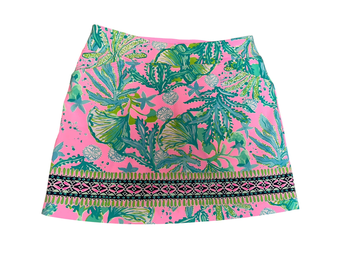 Lilly Pulitzer Luxletic Monica Skort Mandevilla Baby Hip Nautic - Size 14