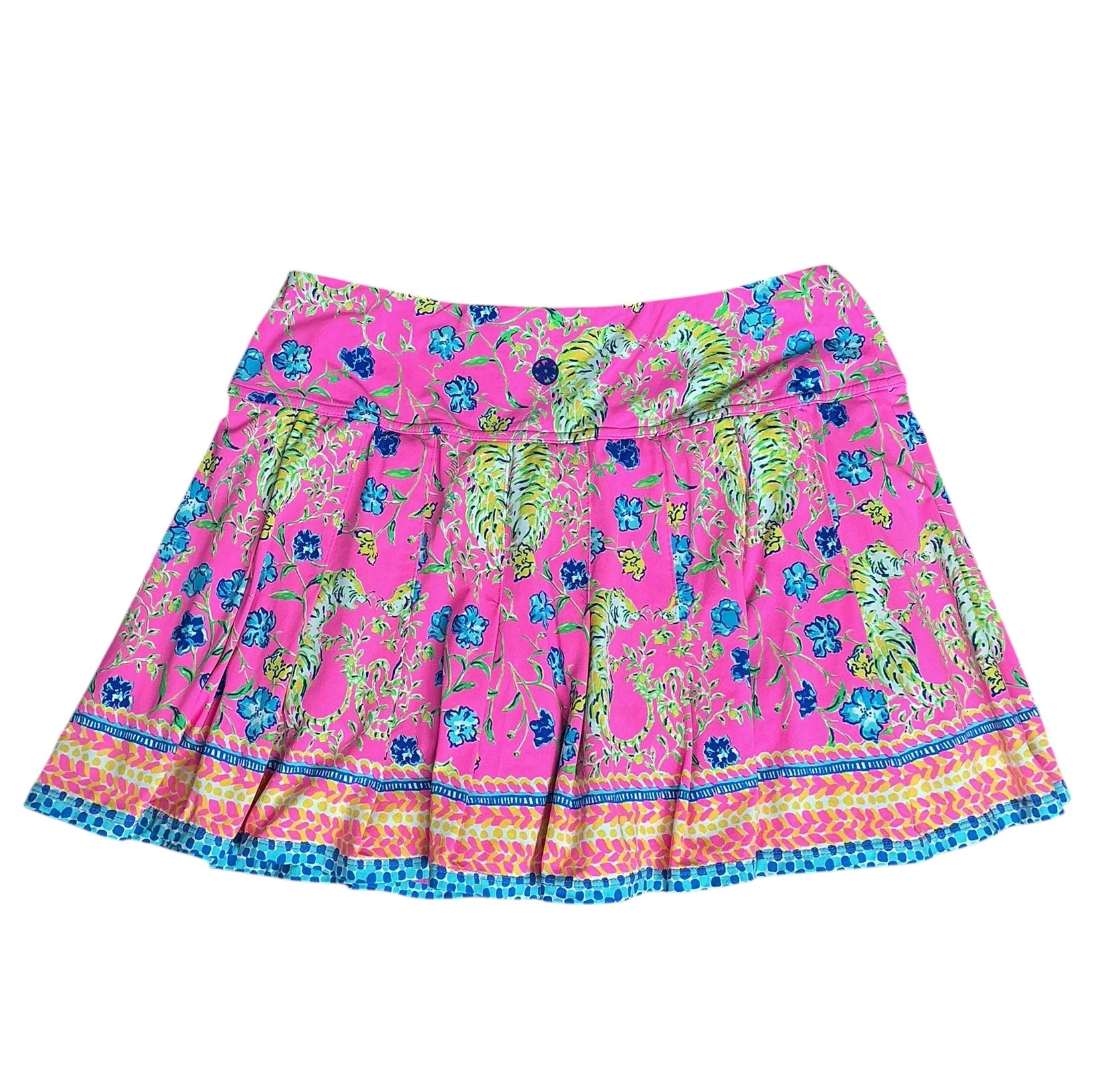 Lilly Pulitzer UPF 50+ Luxletic Annora Skort Prosecco Pink Tigress Garden - Size S