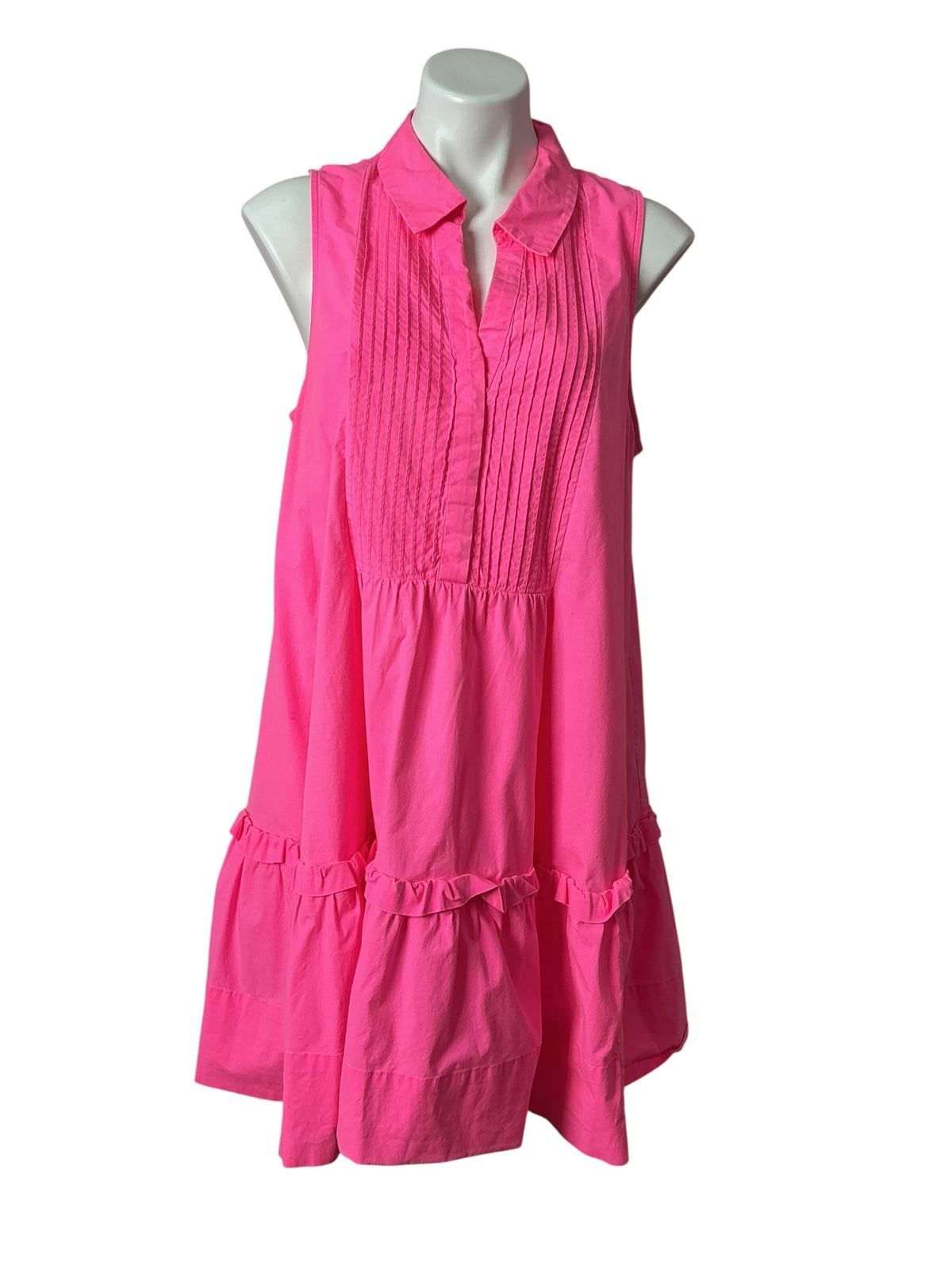 Lilly Pulitzer Caylinn Stretch Cotton Dress Pink Isle - Size XL