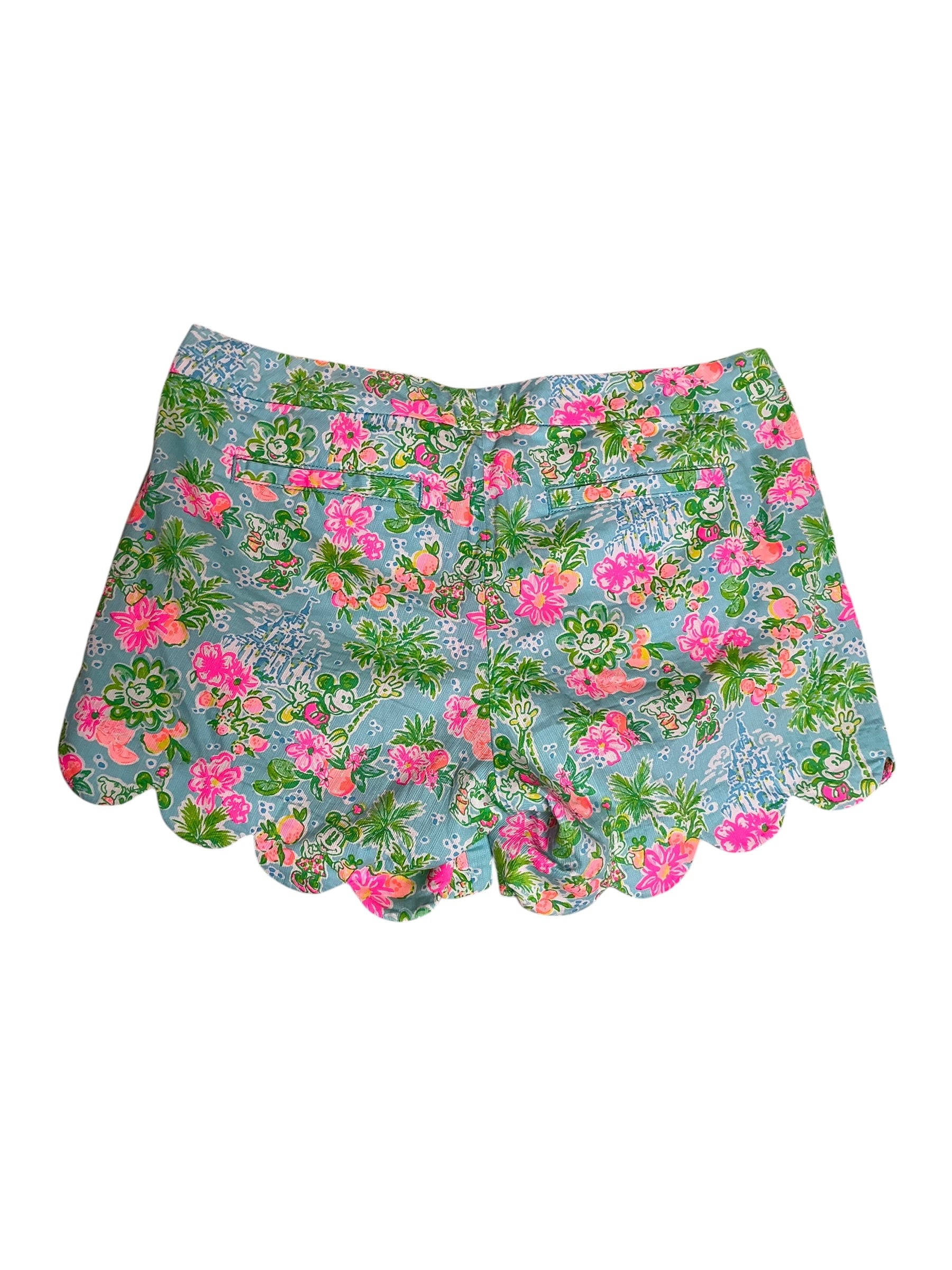 Lilly Pulitzer Buttercup Scalloped Shorts Lilly Loves Disney - Size 4