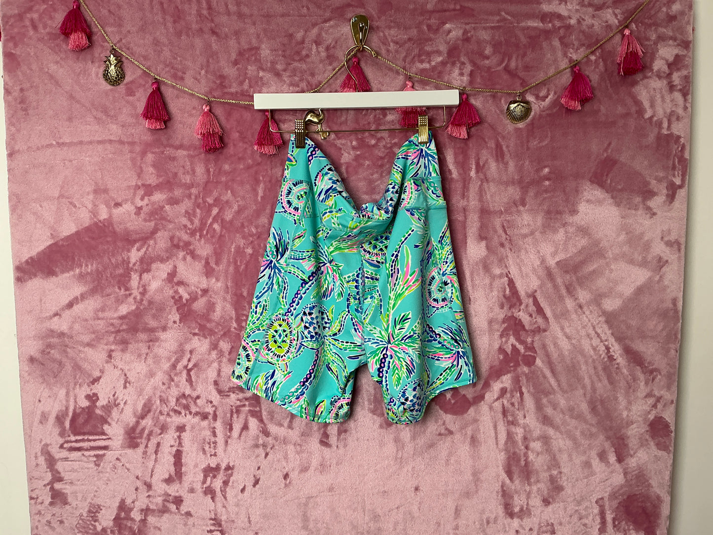 Lilly Pulitzer Short NWT - Weekender High Rise Short - Bermuda Blue - Turtle SZN - Size XL