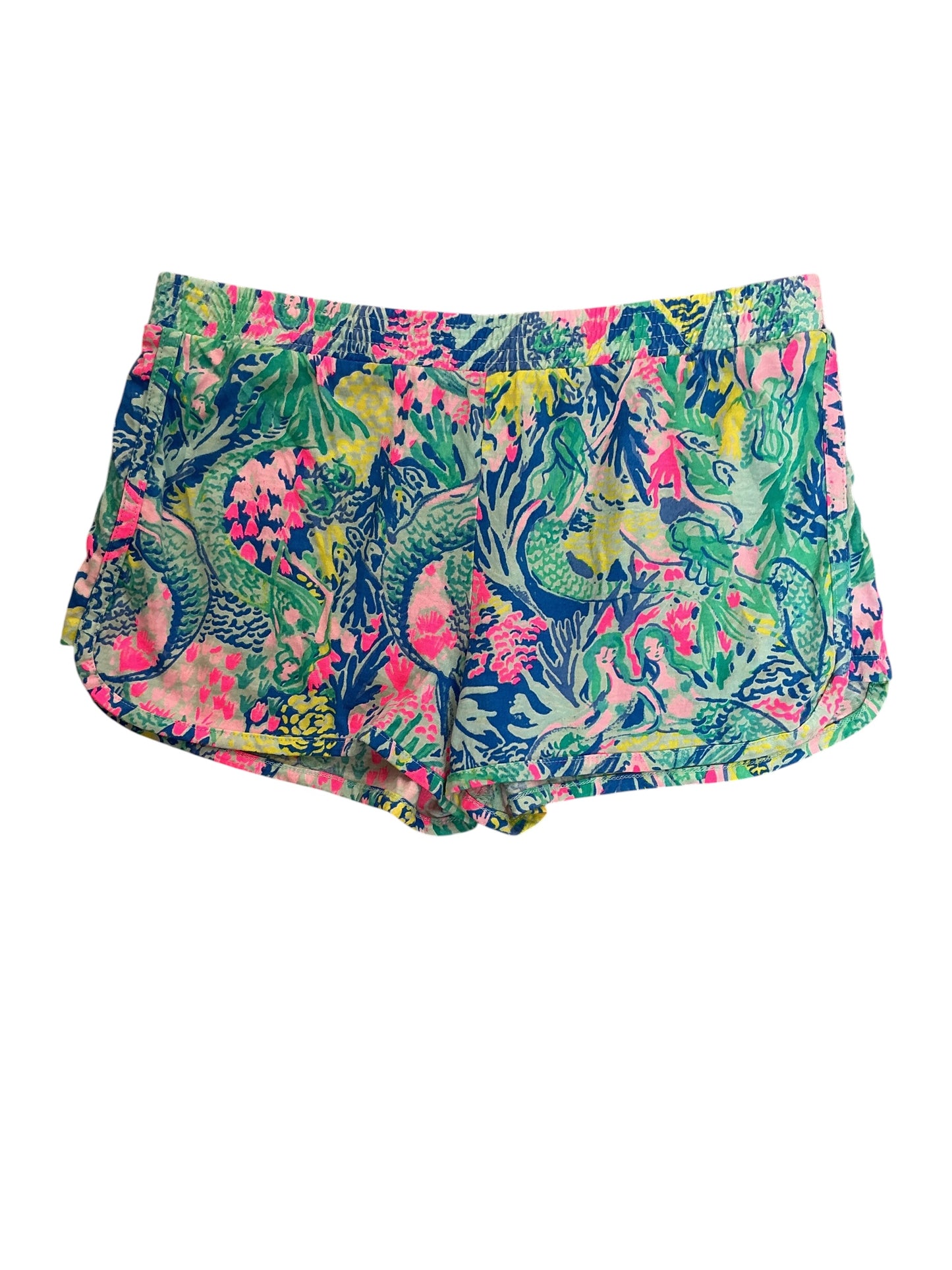 Lilly Pulitzer Kids Girls Ocean View Shorts We Mermaid It - Size XL 12-14