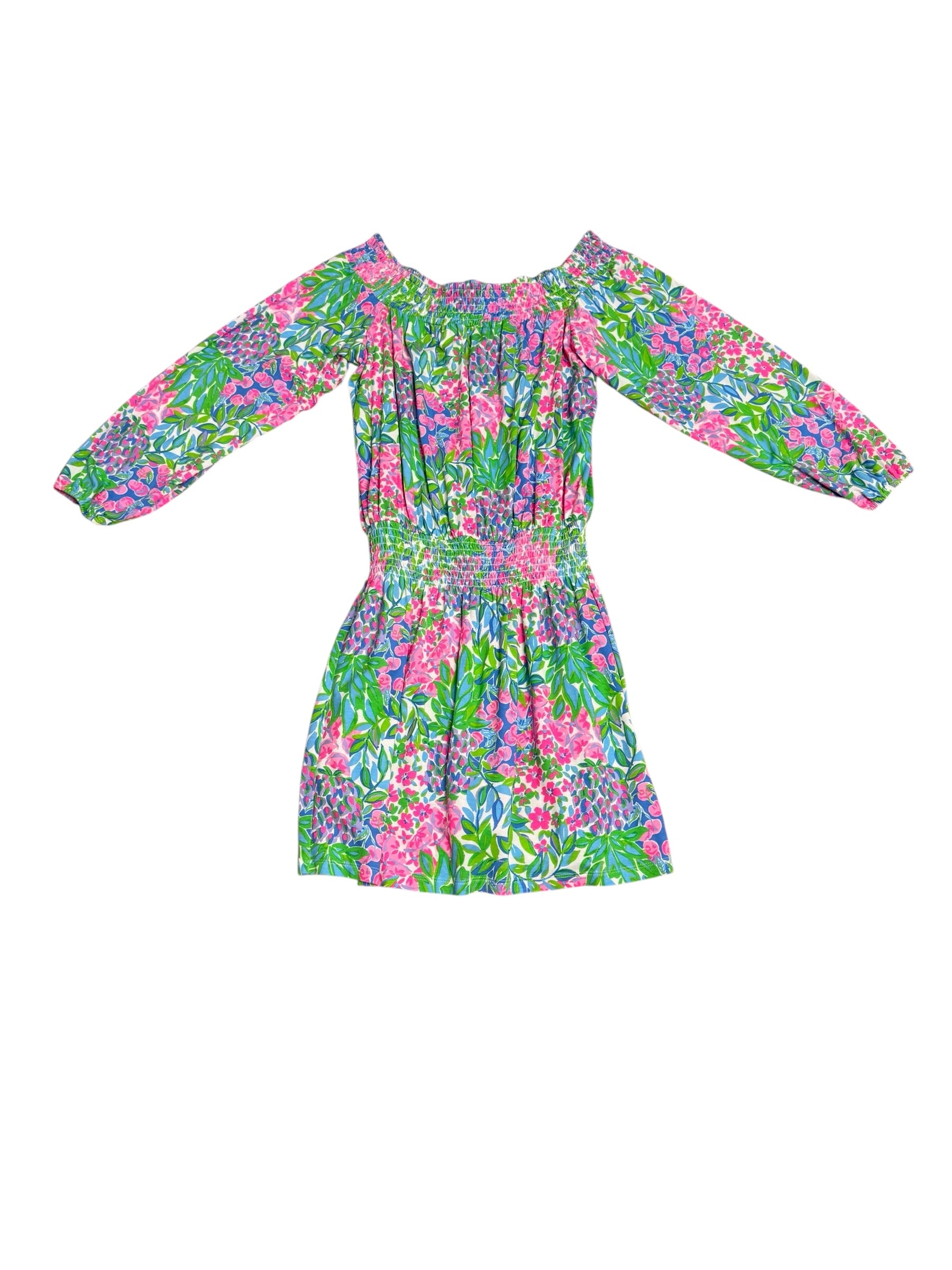 Lilly Pulitzer Skyla Off The Shoulder Romper, Multi- A Cherry On Top Size S
