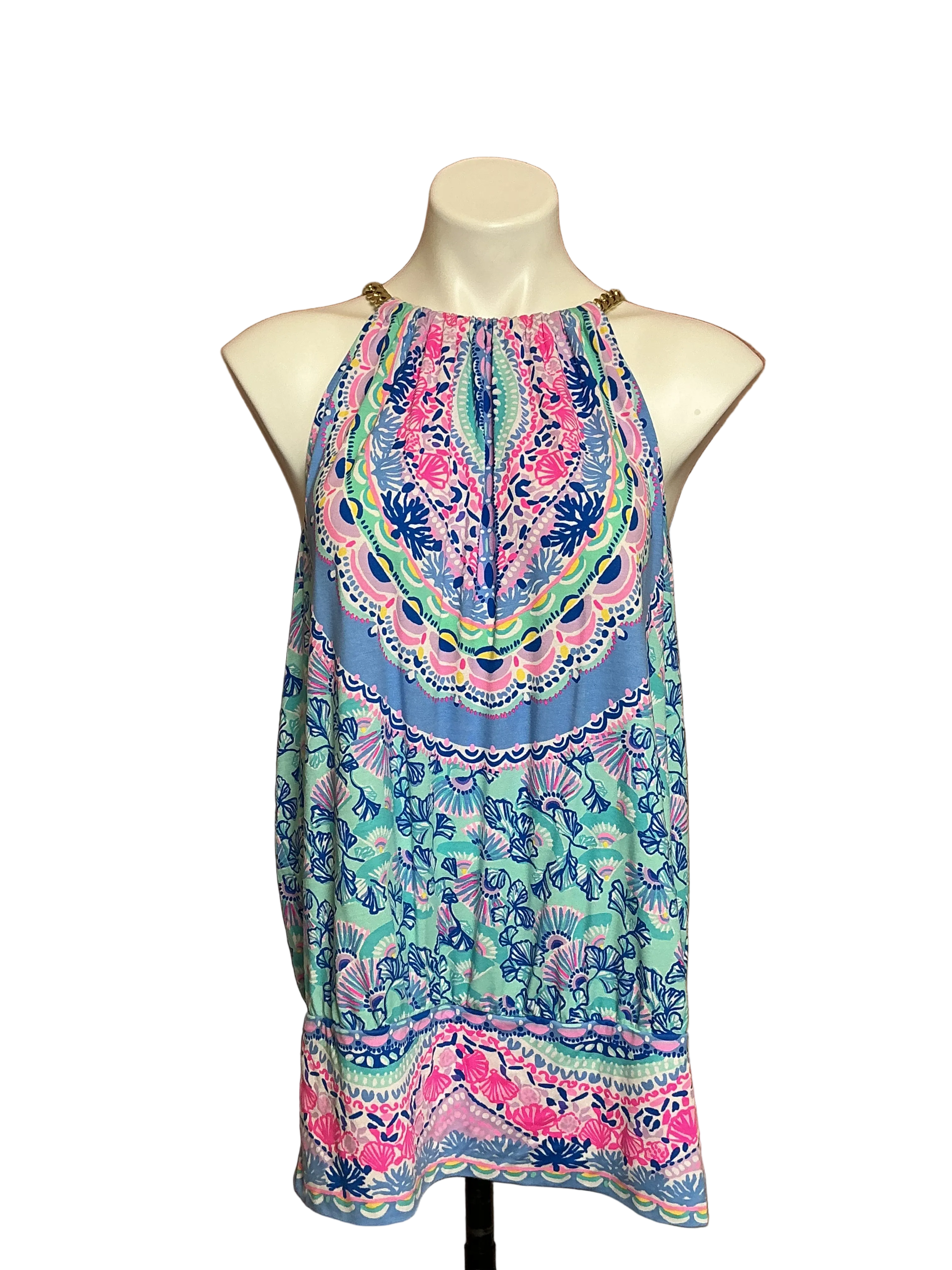 Bowen Halter Top Multi Engineered Hot Tamale - Size XL