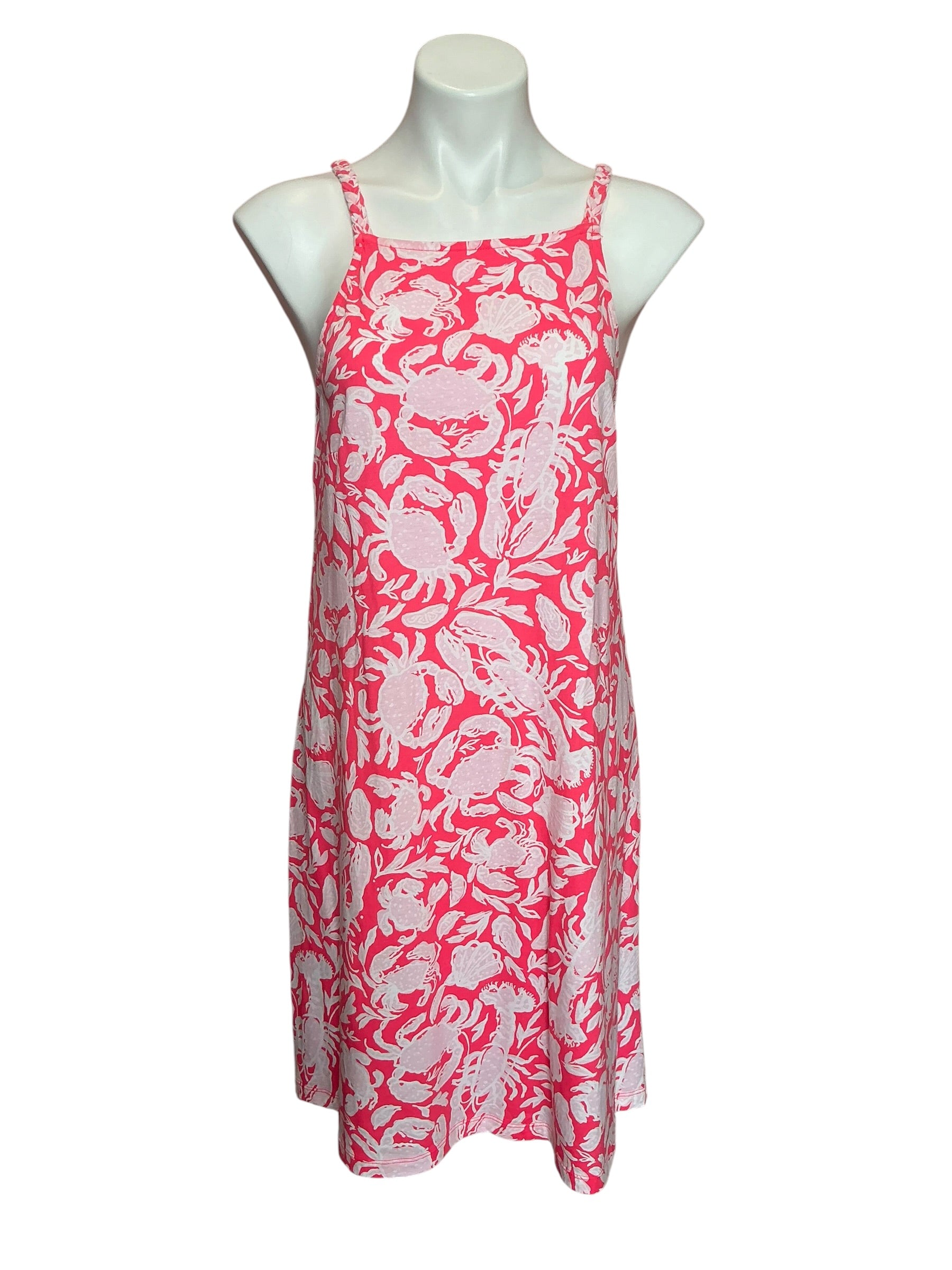 Lilly Pulitzer Kyleigh Dress Cane Coral Crab Collab - Size M
