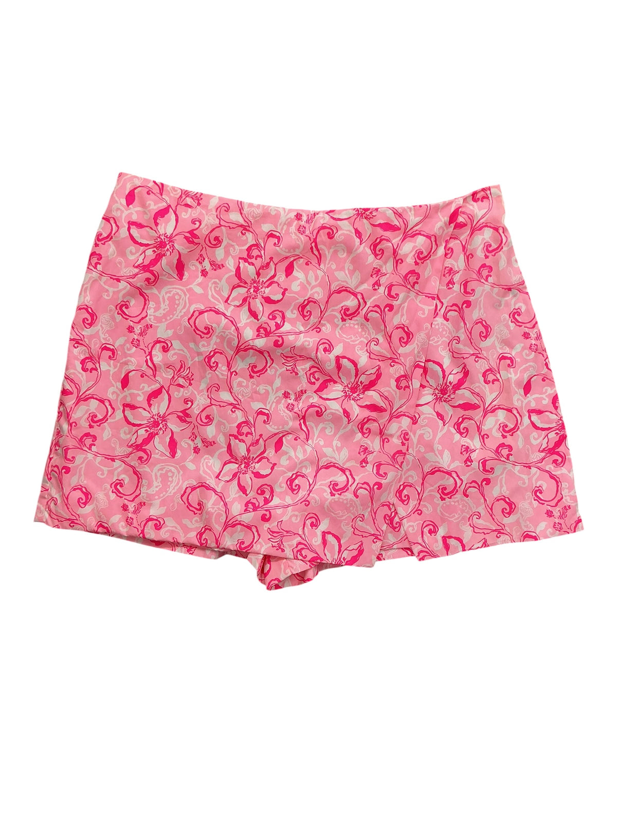 Lilly Pulitzer NWT Alicent Mini Skort Conch Shell Pink Flamingle Garden - Size 14