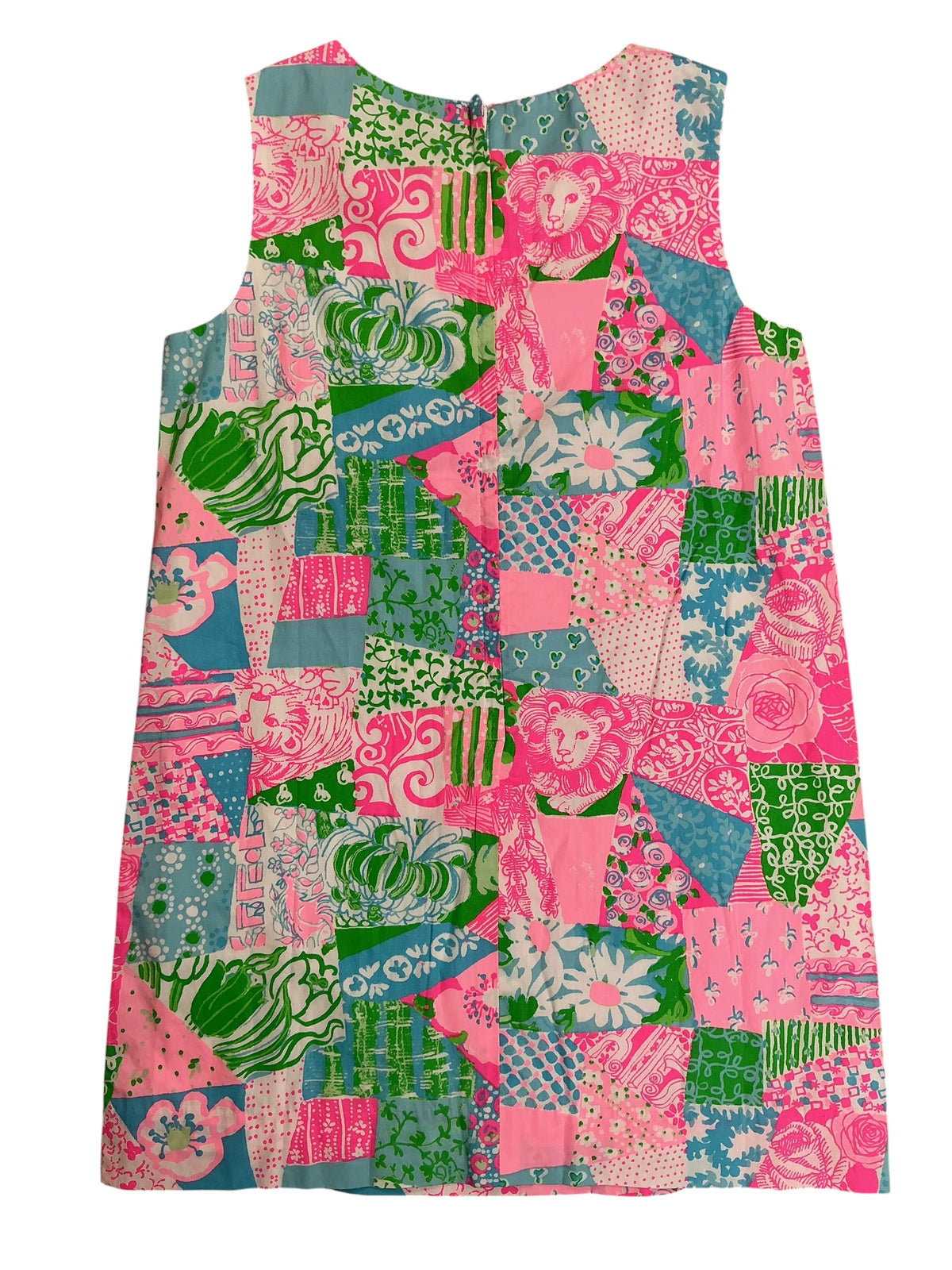 Lilly Pulitzer NWT Kids Little Lilly Classic Shift Multi Crazy Quilt - Size 7