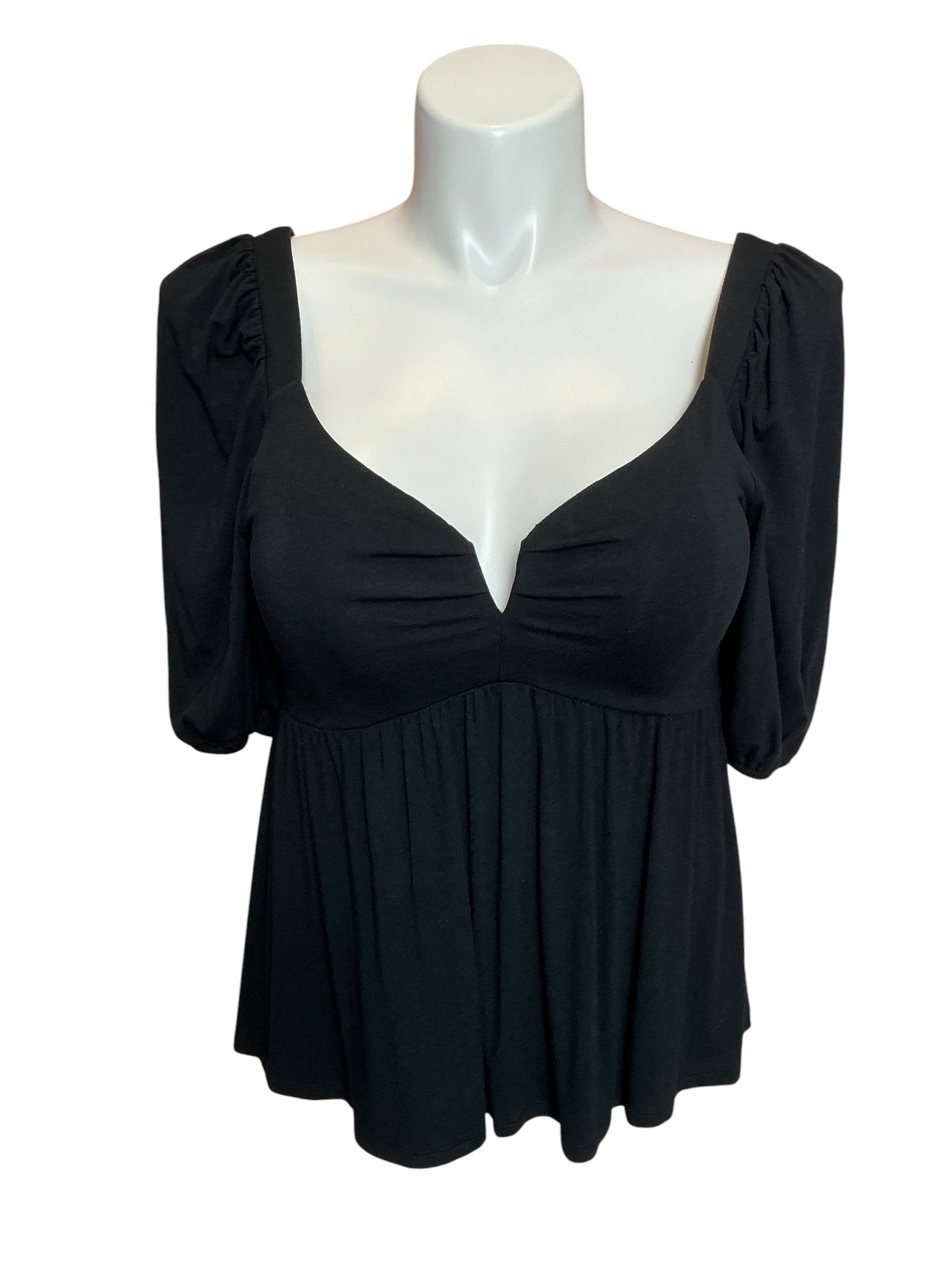 Lilly Pulitzer Floriana Knit Top Solid Onyx - Size L