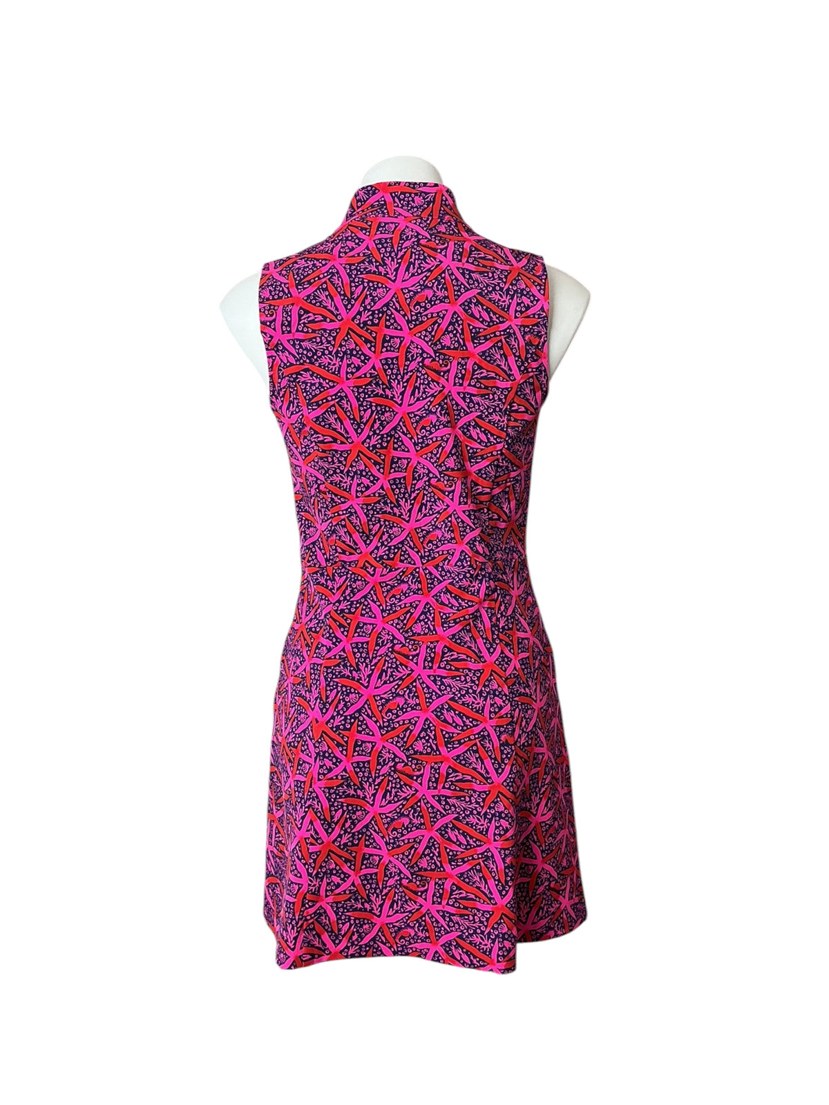 Lilly Pulitzer NWT Catarina Dress UPF 50+ Passion Fruit Star Searching Golf - Size 2