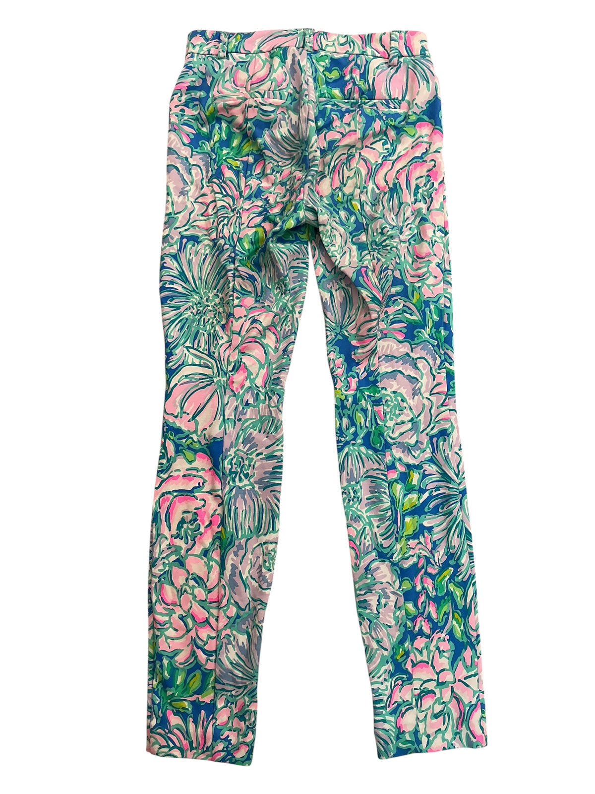 Lilly Pulitzer Kelly High Rise Skinny Ankle Pants In Full Bloom - Size 00