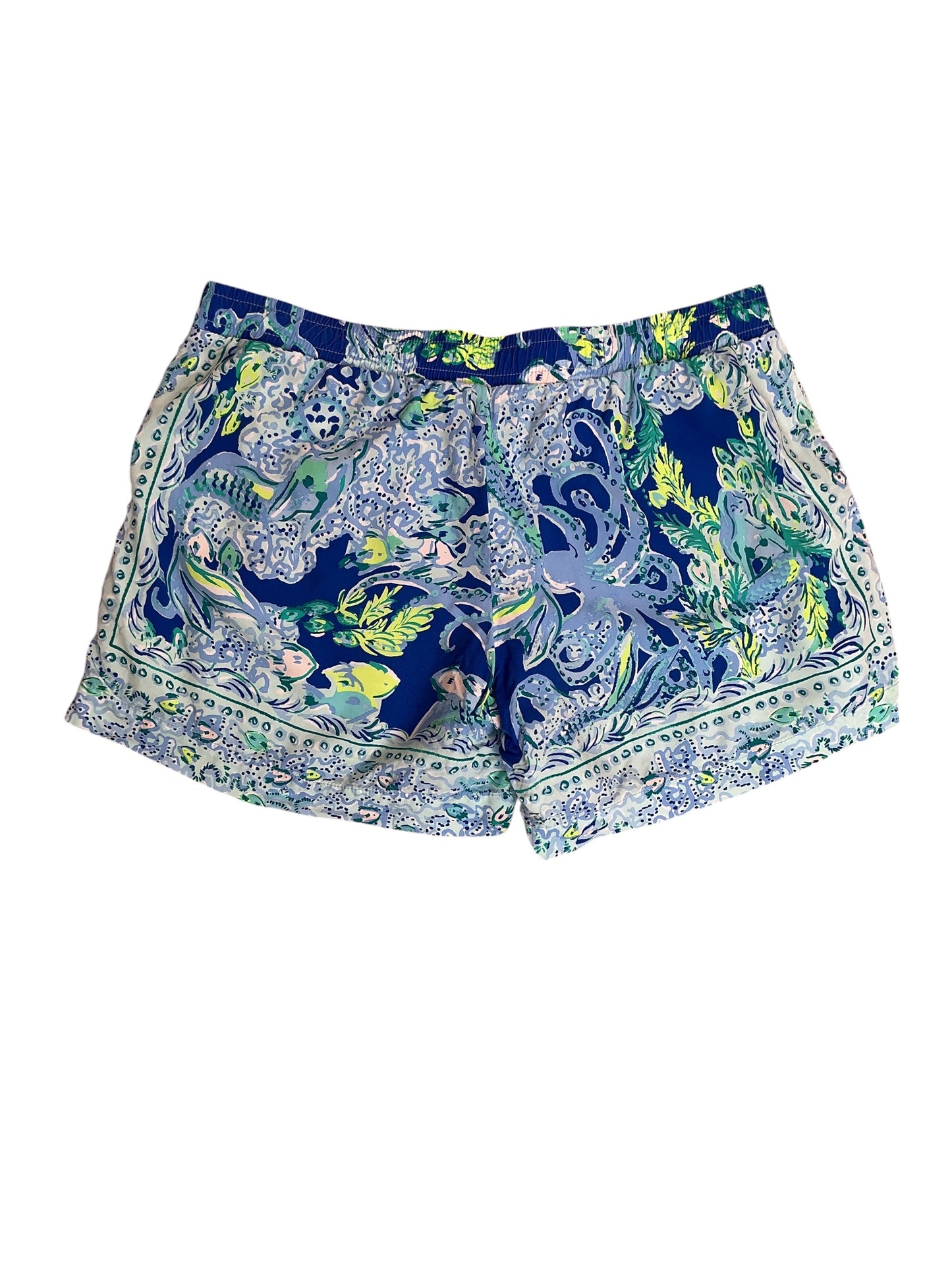 Lilly Pulitzer Katia Shorts Blue Current Engineered - Size M