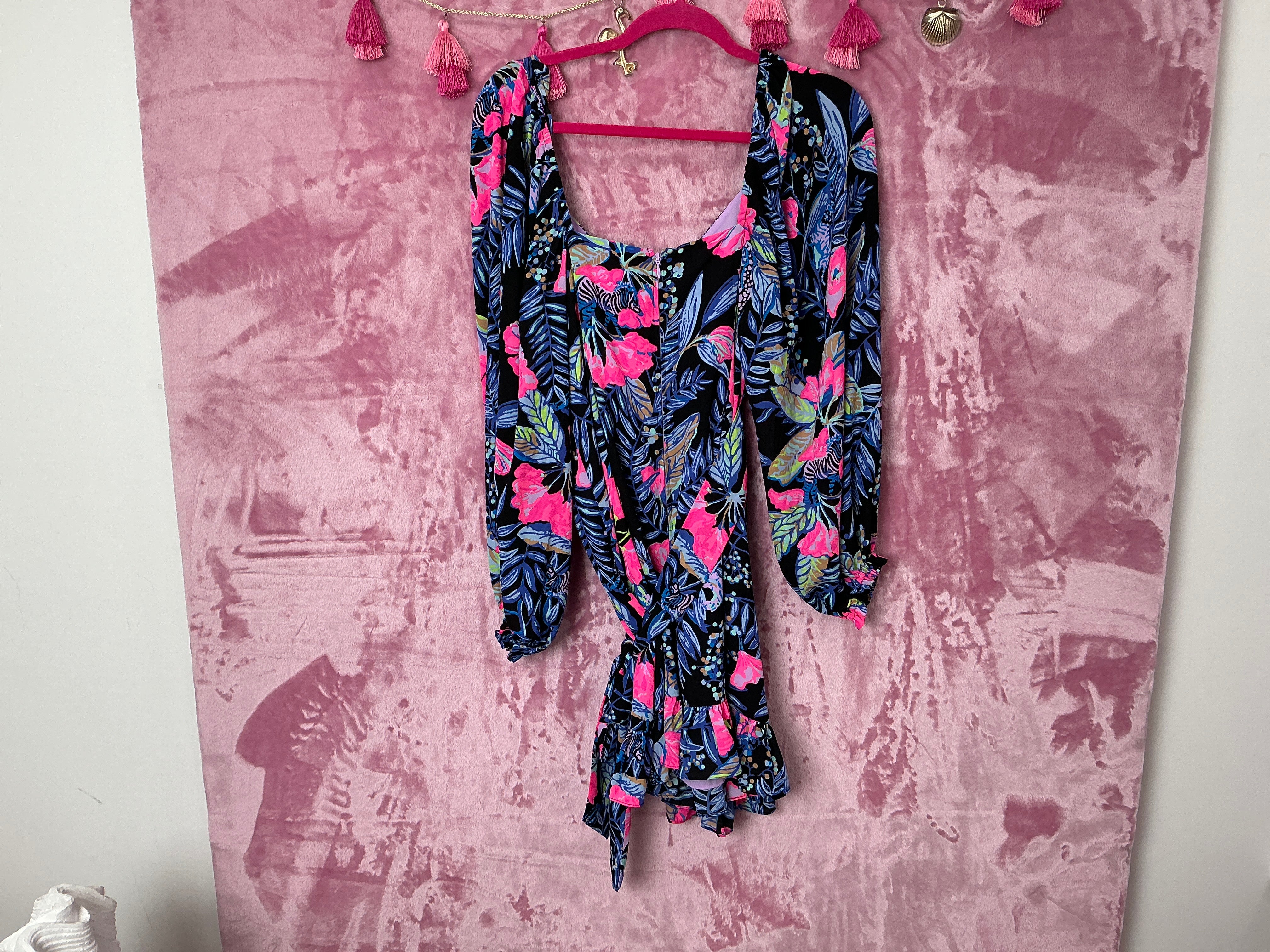 Lilly Pulitzer Dress NWT - Lila Long Sleeve Dress - Onyx - Earned Stripes - Size 8